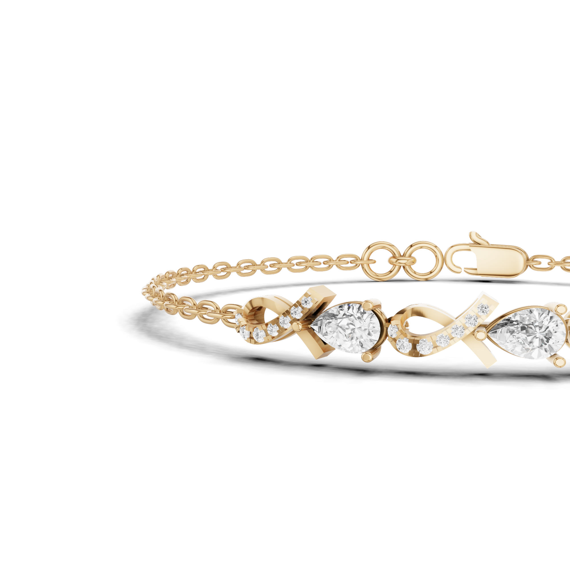 Infinity Pear Bracelet 1.2 CT