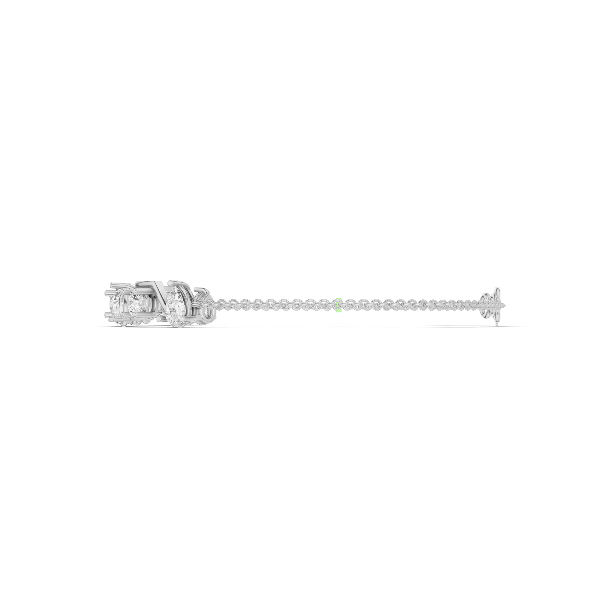 Pear & Round Zig-Zag Link Bracelet 1.66 CT