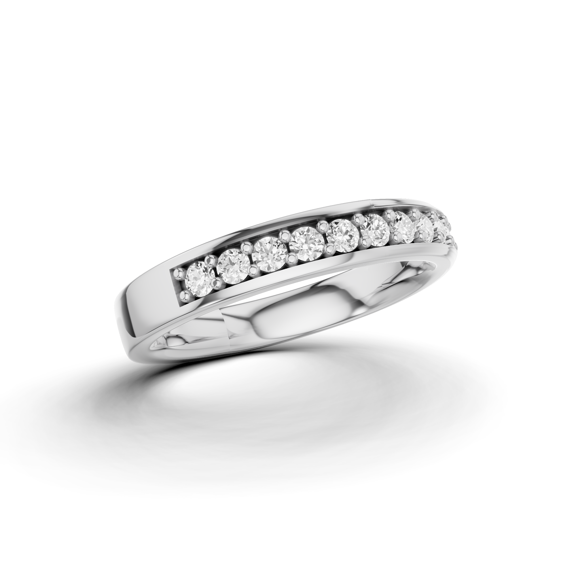 Channel Set Diamond Band