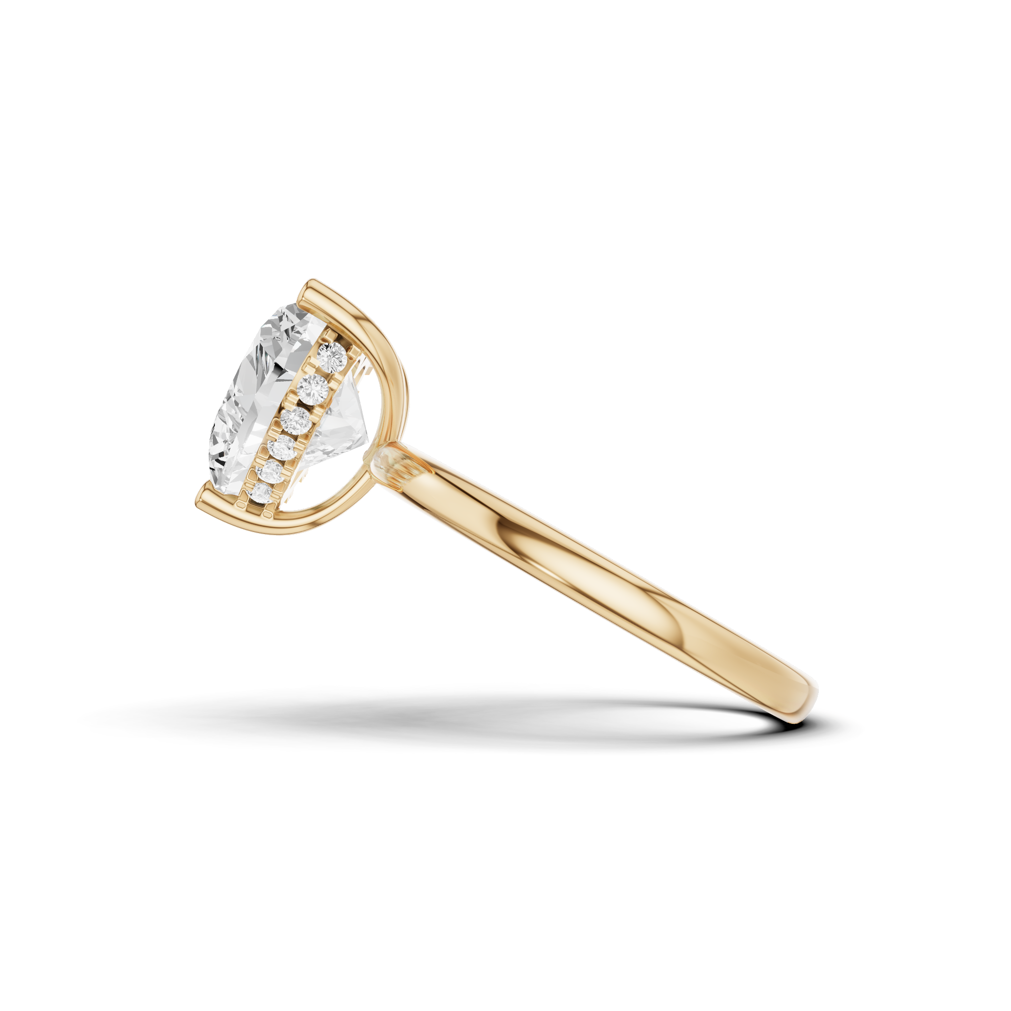 Romantic Heart Engagement Ring