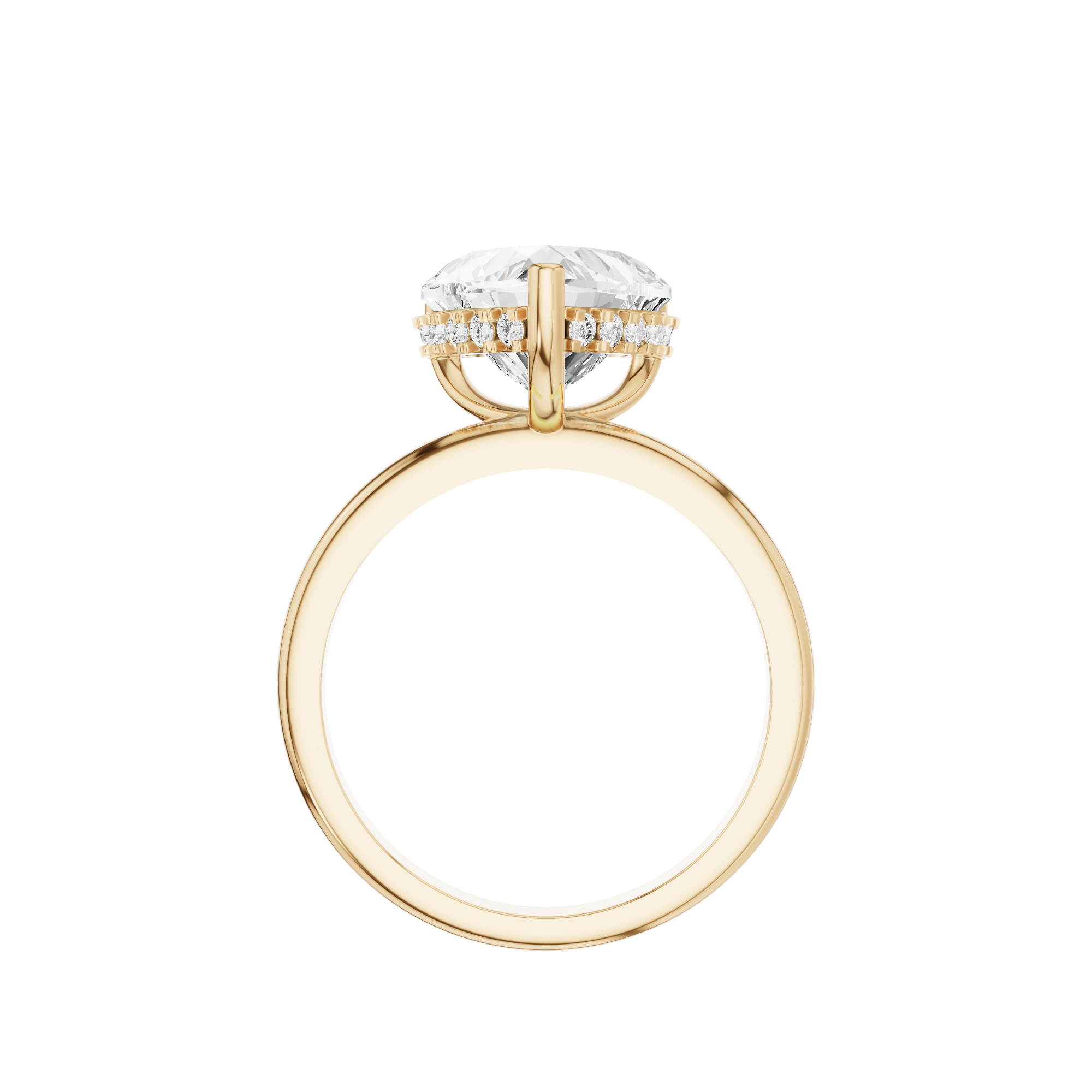 Romantic Heart Engagement Ring