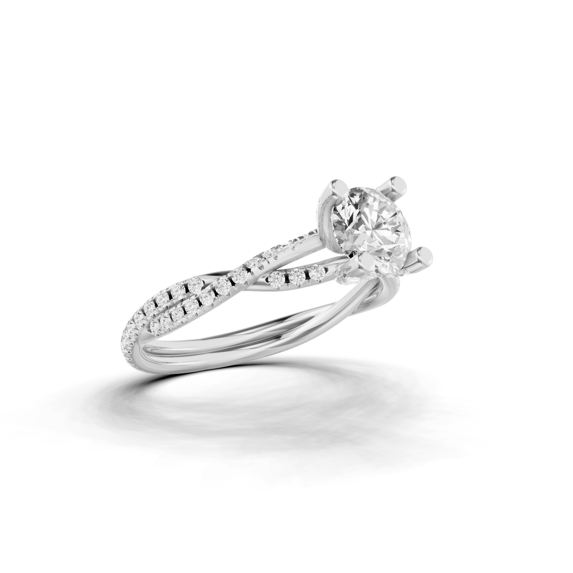 Entwined Engagement Ring