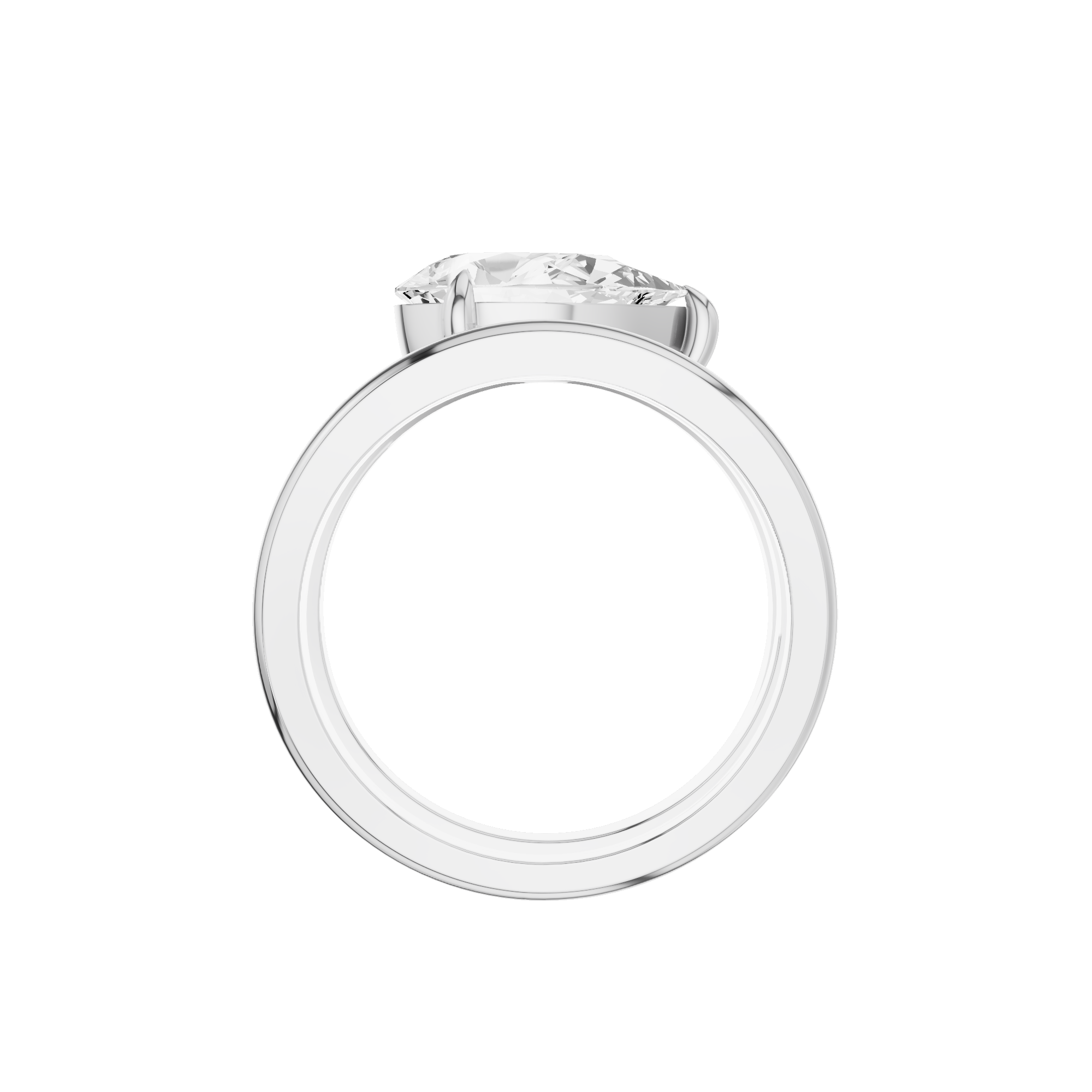 East to West Pear Dress Ring