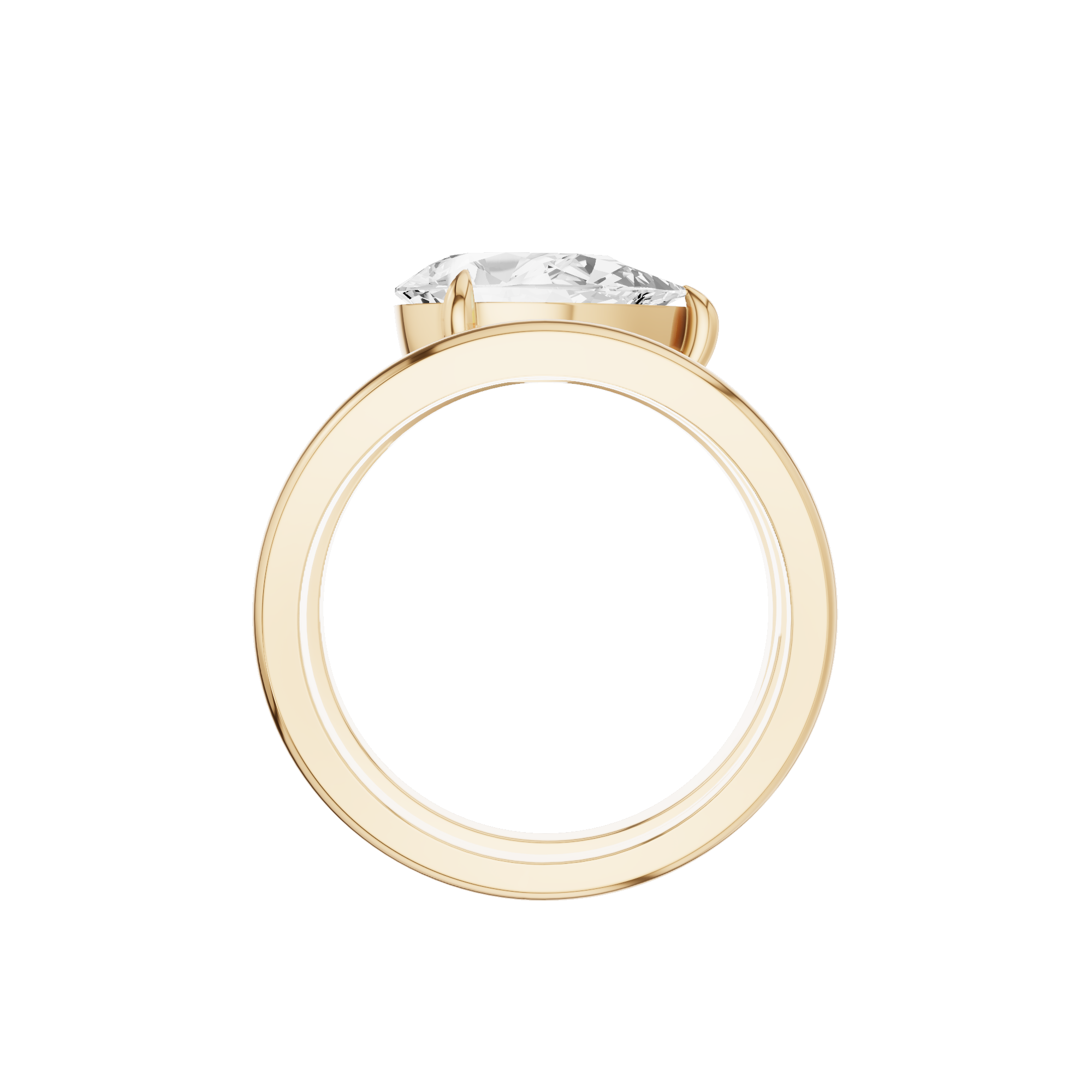 East to West Pear Dress Ring