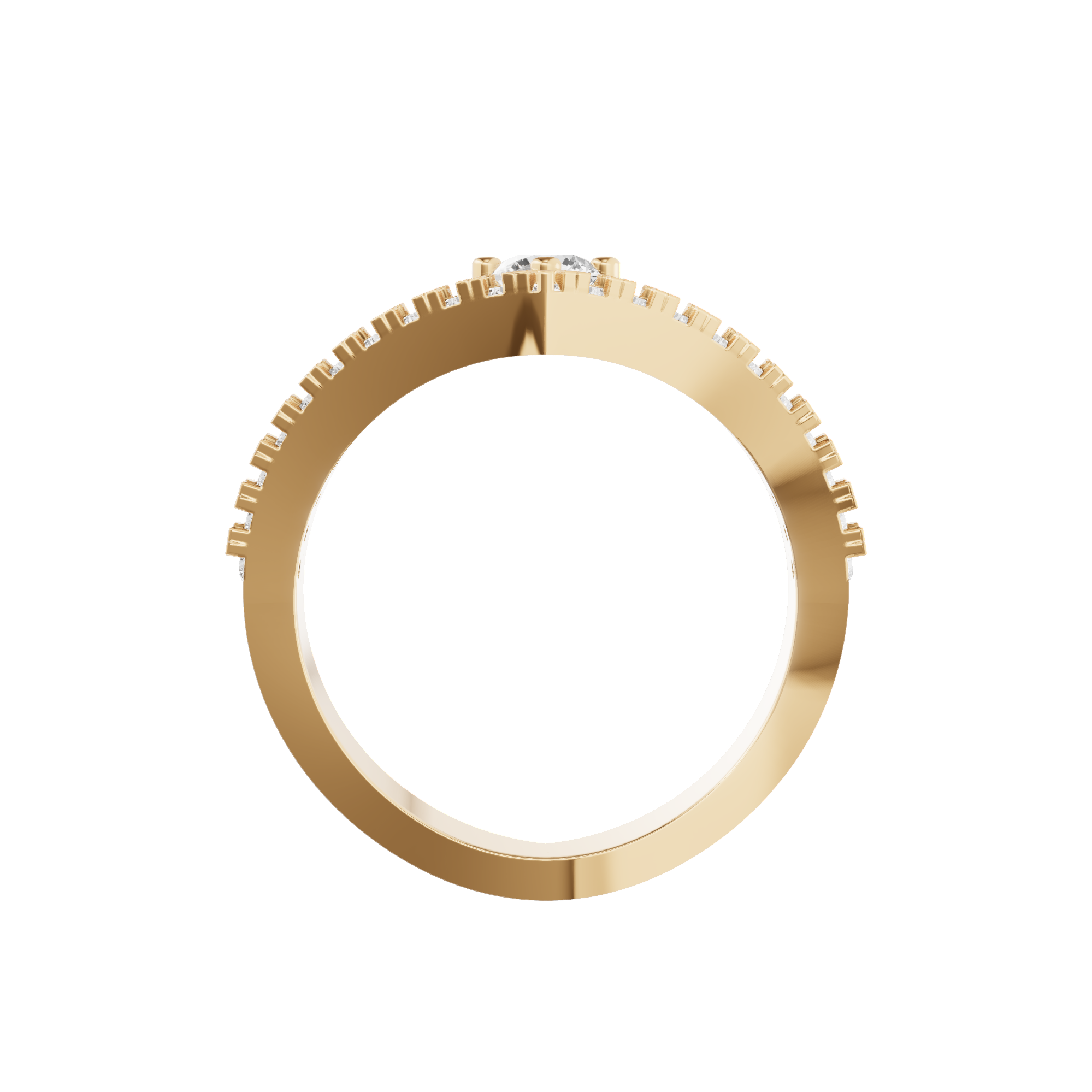 V-Shaped Engagement Ring
