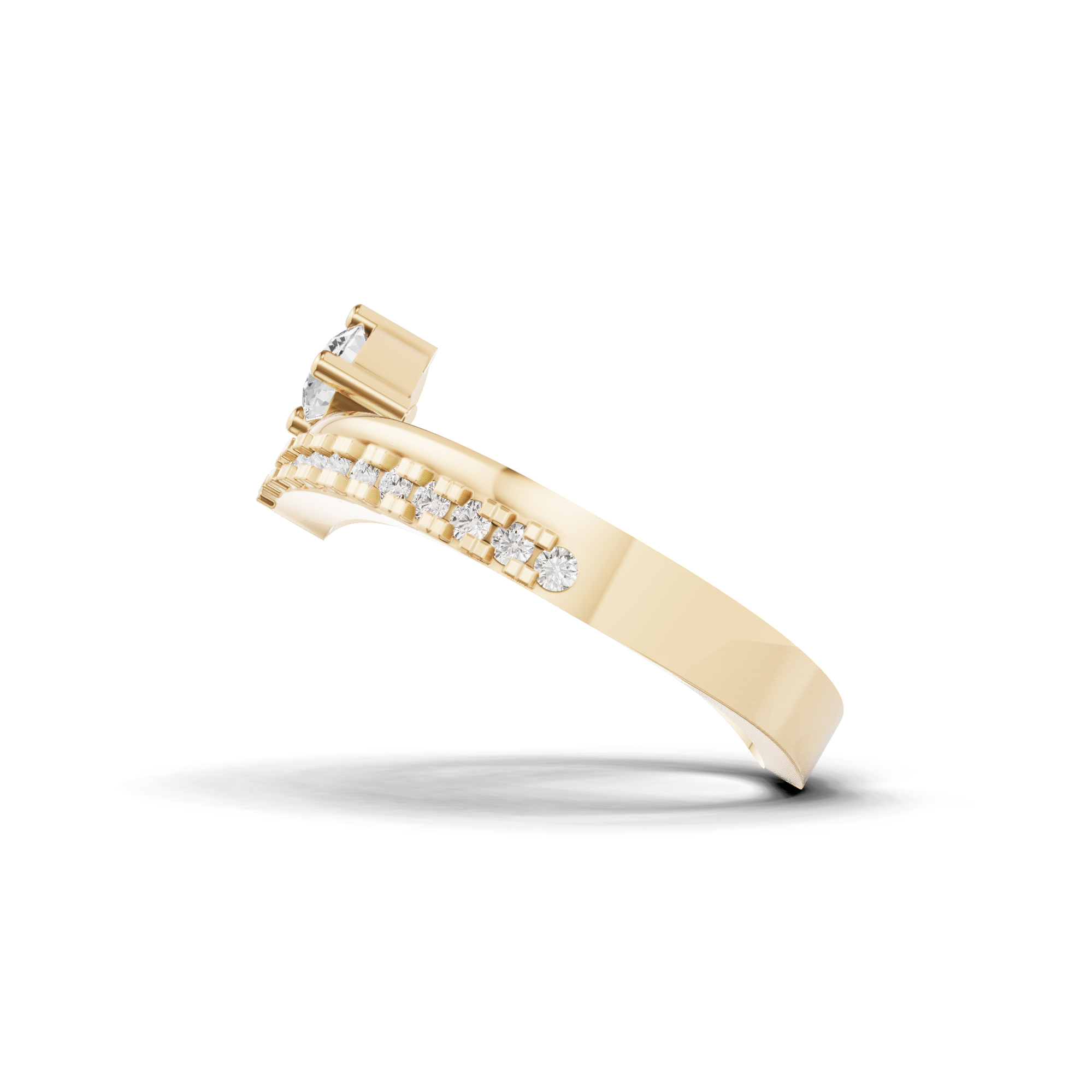 V-Shaped Engagement Ring