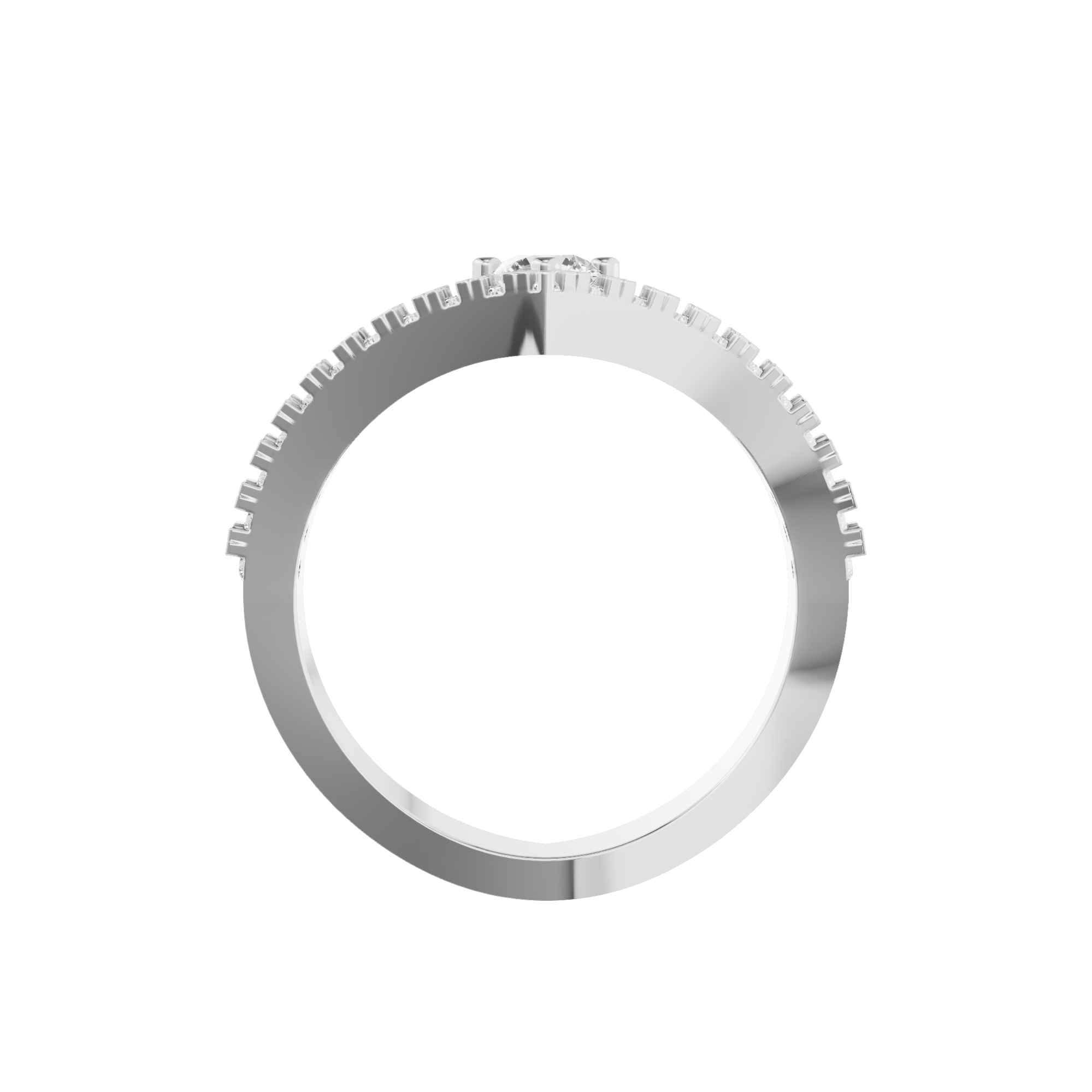 V-Shaped Engagement Ring