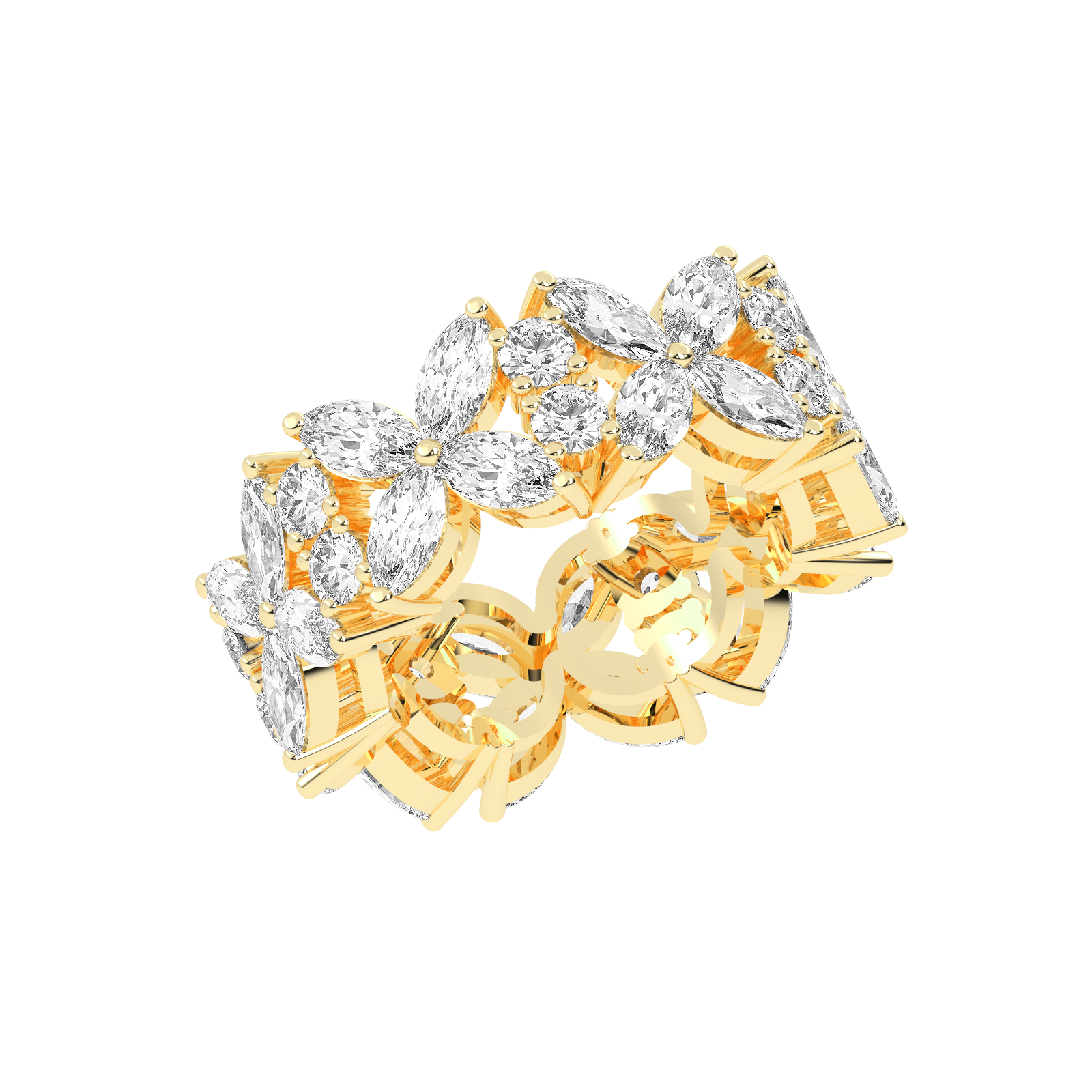 Floral Eternity Ring
