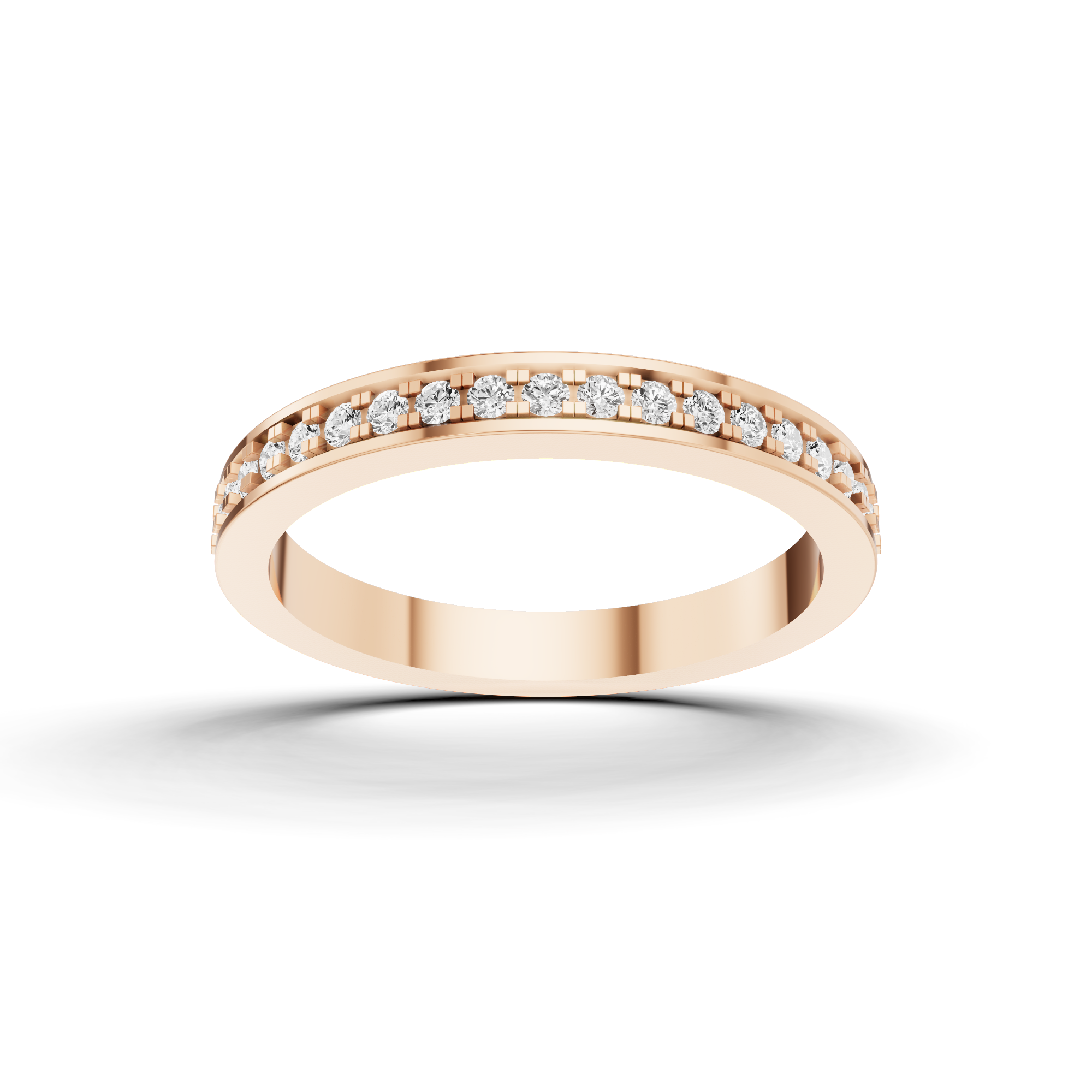 Geometric Channel Eternity Band