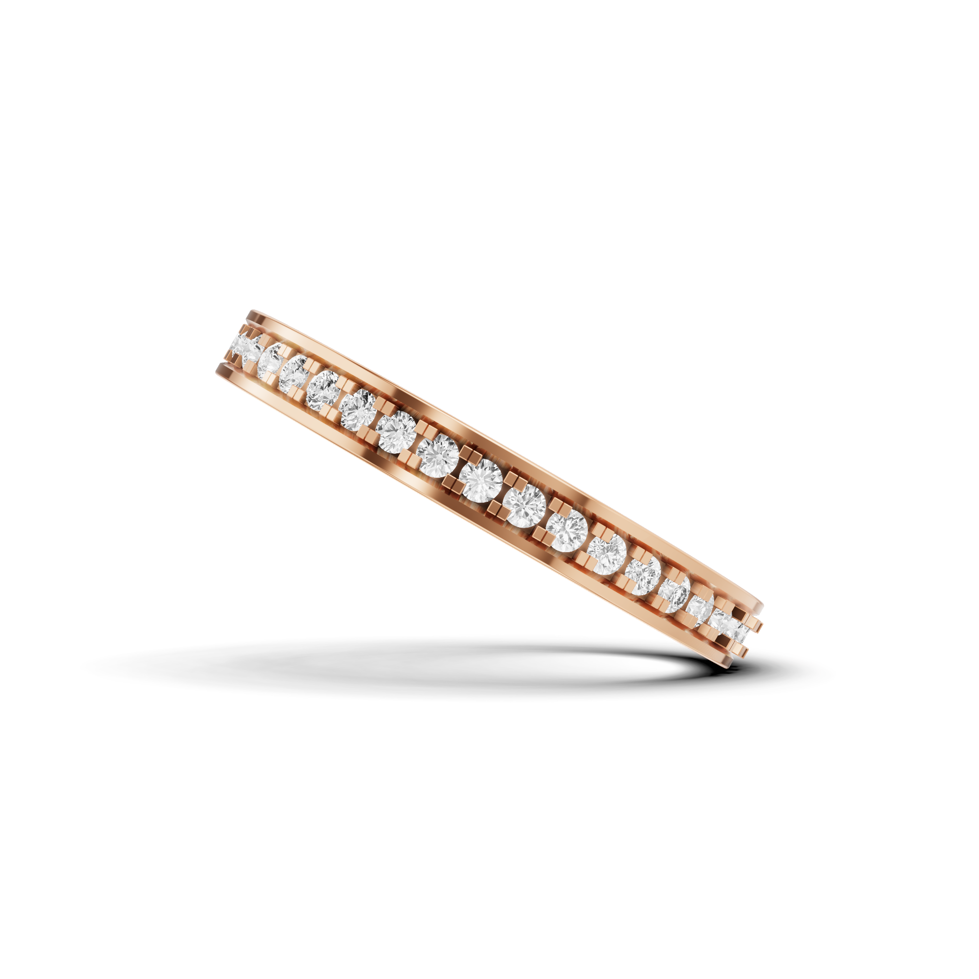 Geometric Channel Eternity Band