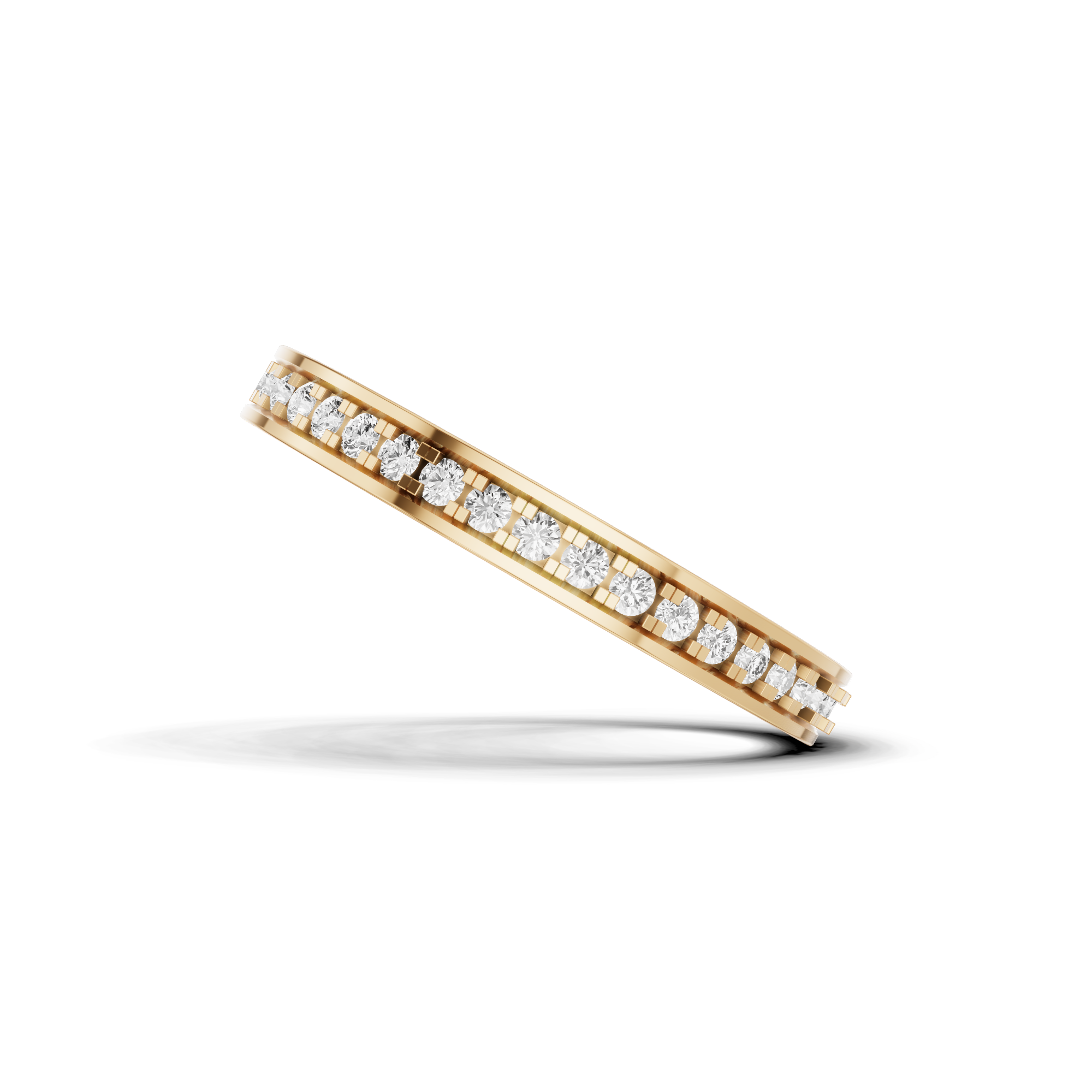 Geometric Channel Eternity Band