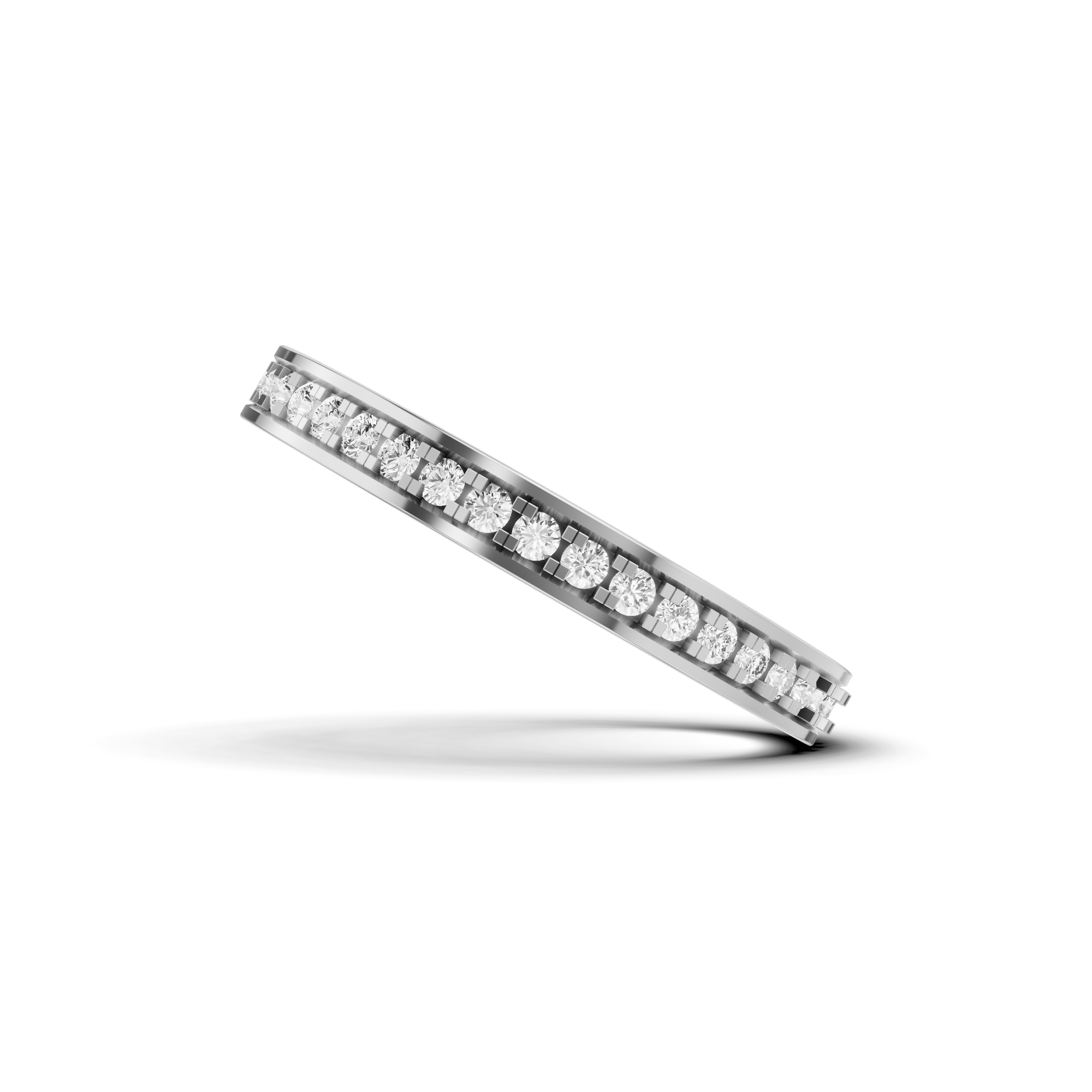Geometric Channel Eternity Band