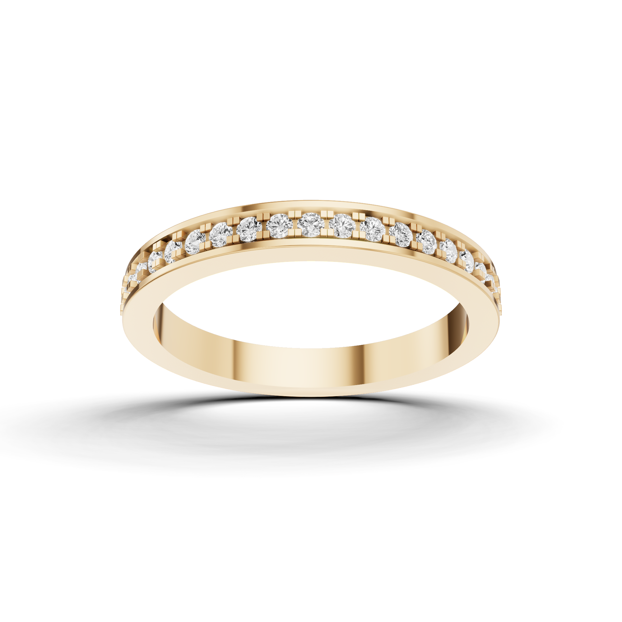 Geometric Channel Eternity Band