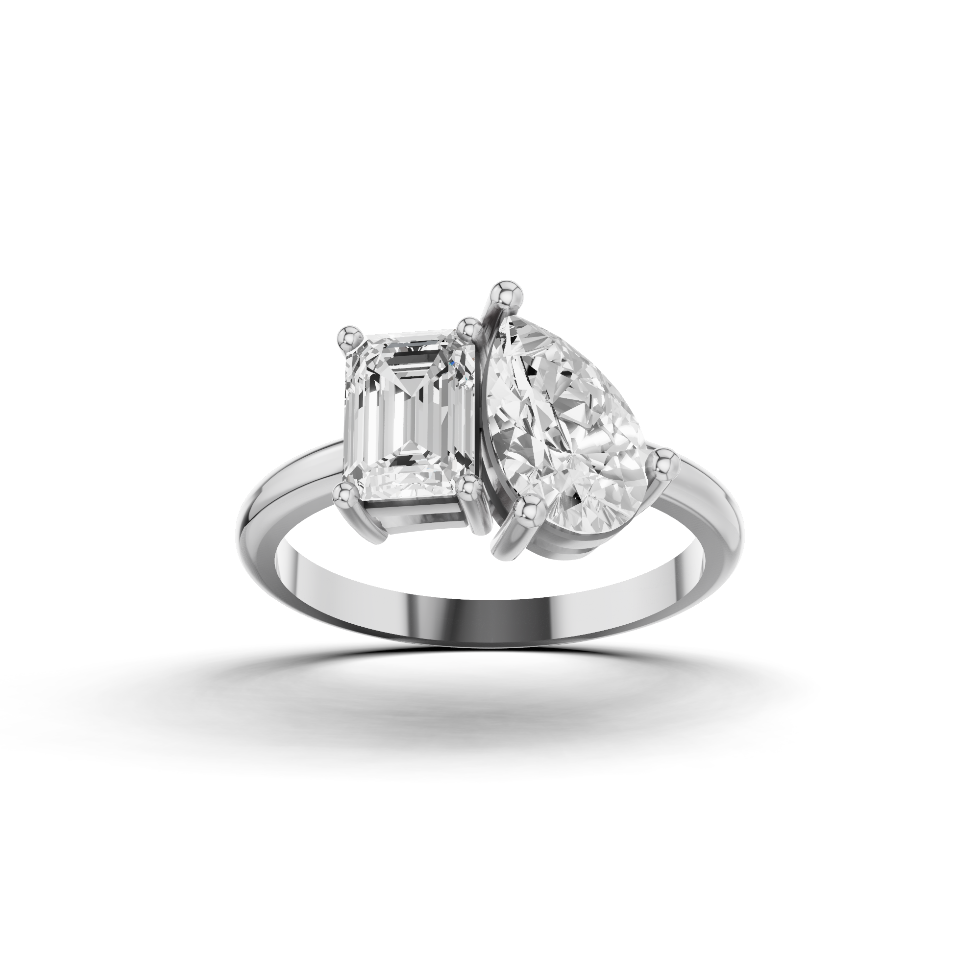 Classic Toi Et Moi Ring 2 CT
