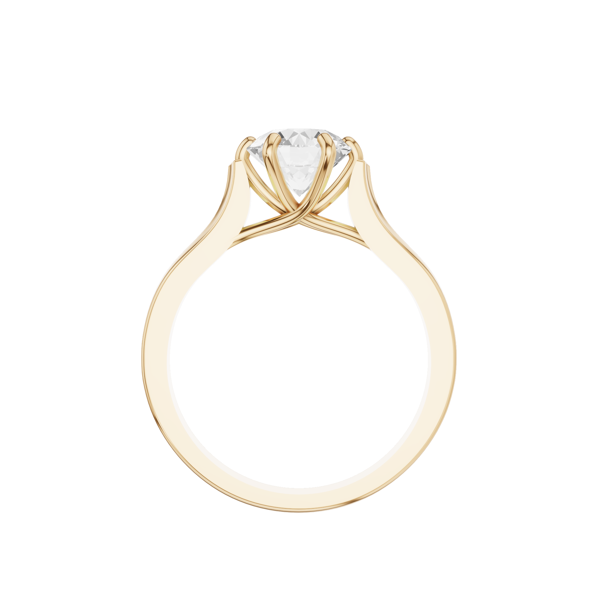 Classic Round Solitaire Engagement Ring
