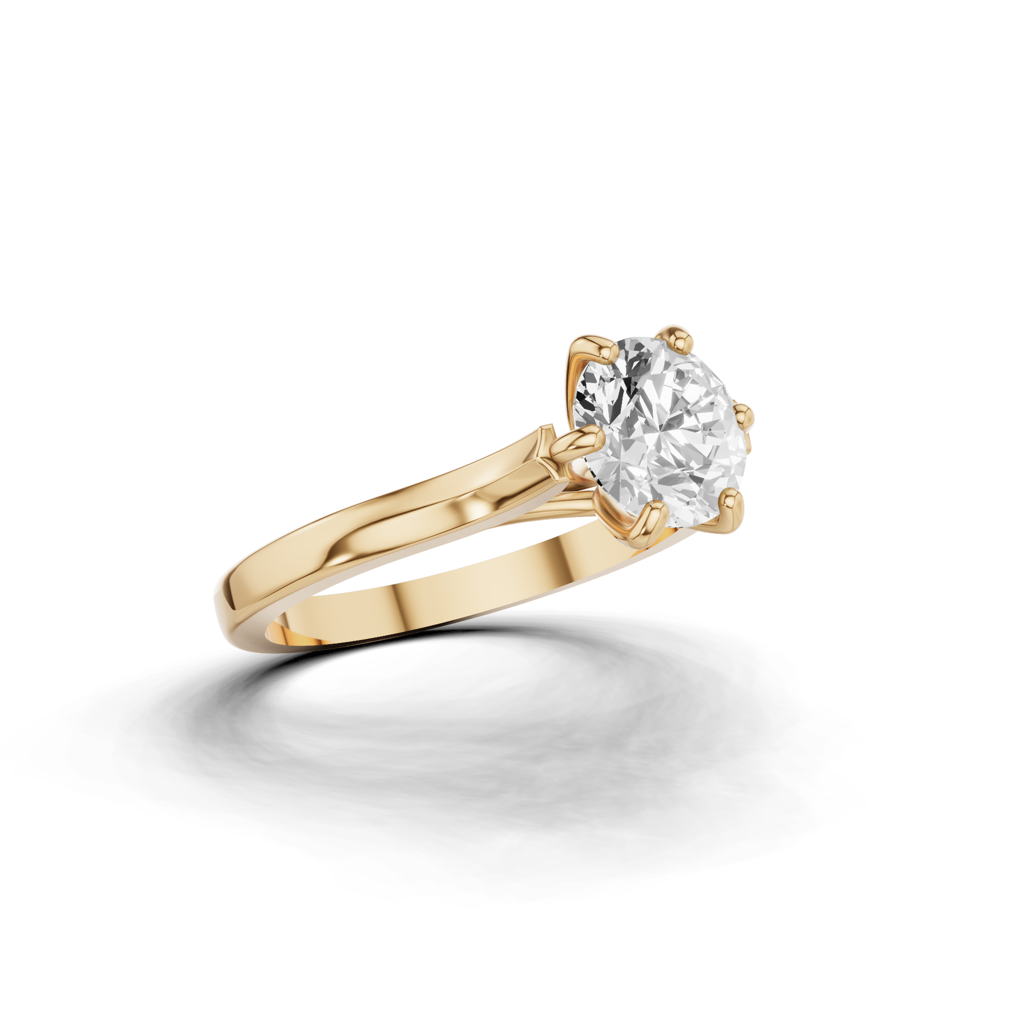 Classic Round Solitaire Engagement Ring