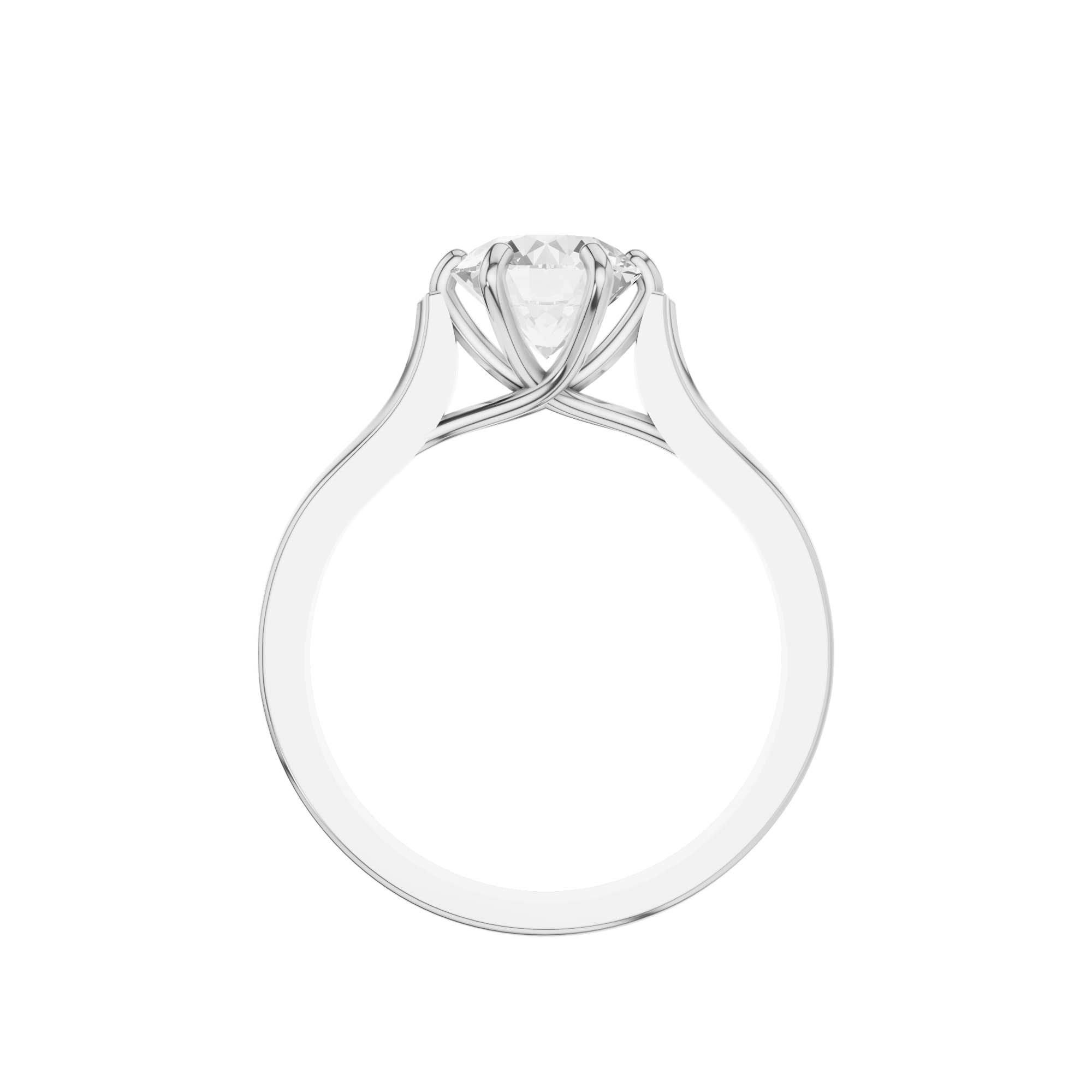 Classic Round Solitaire Engagement Ring
