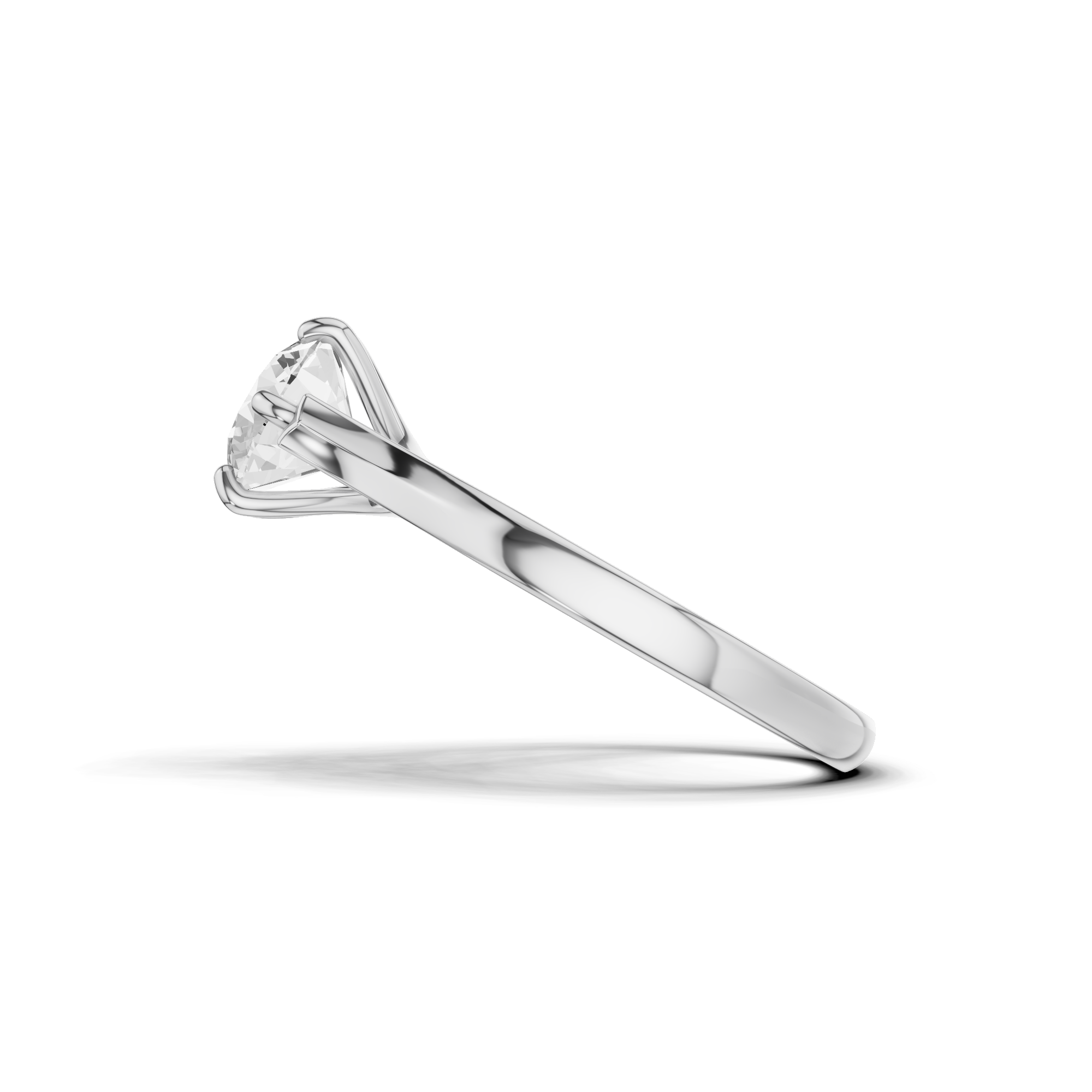 Classic Round Solitaire Engagement Ring
