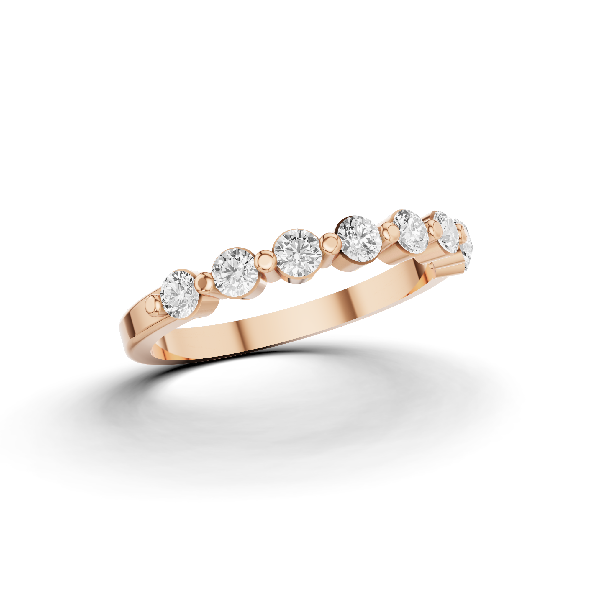 Half Round Wedding Band