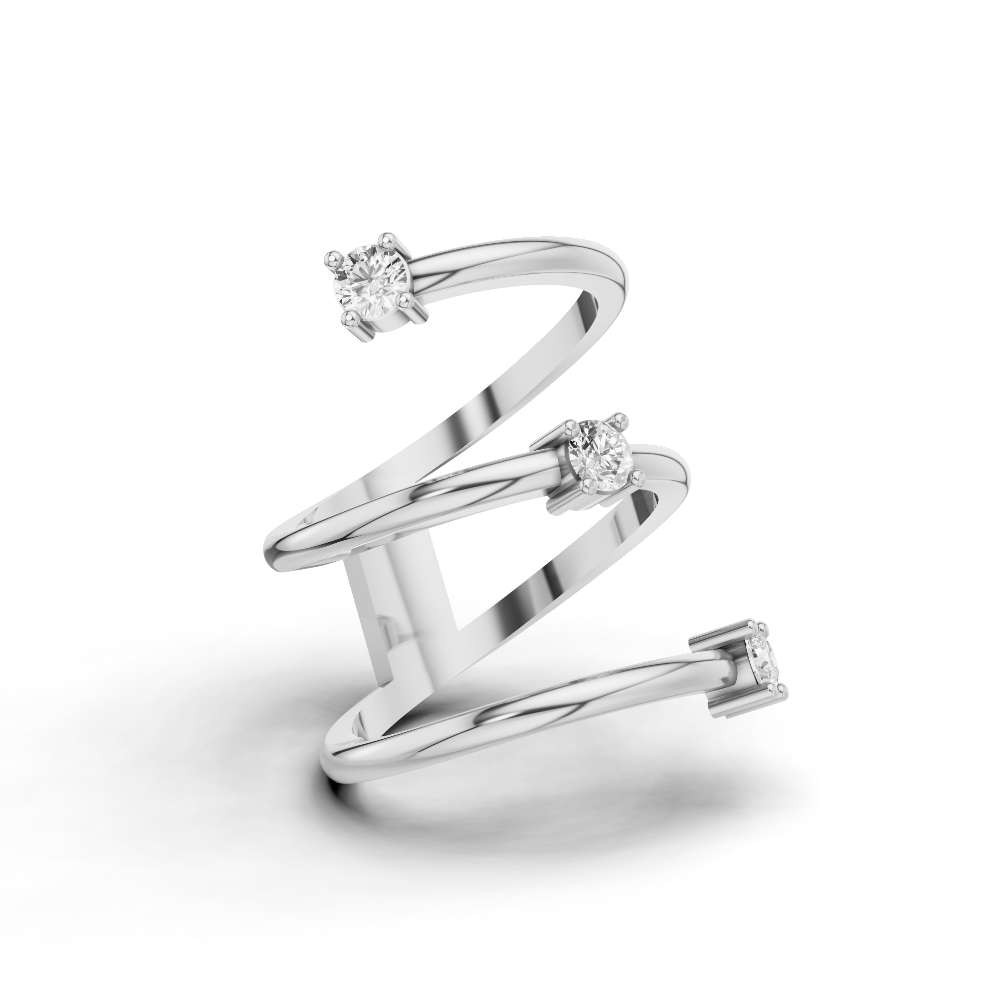Trio Coil Dress Ring
