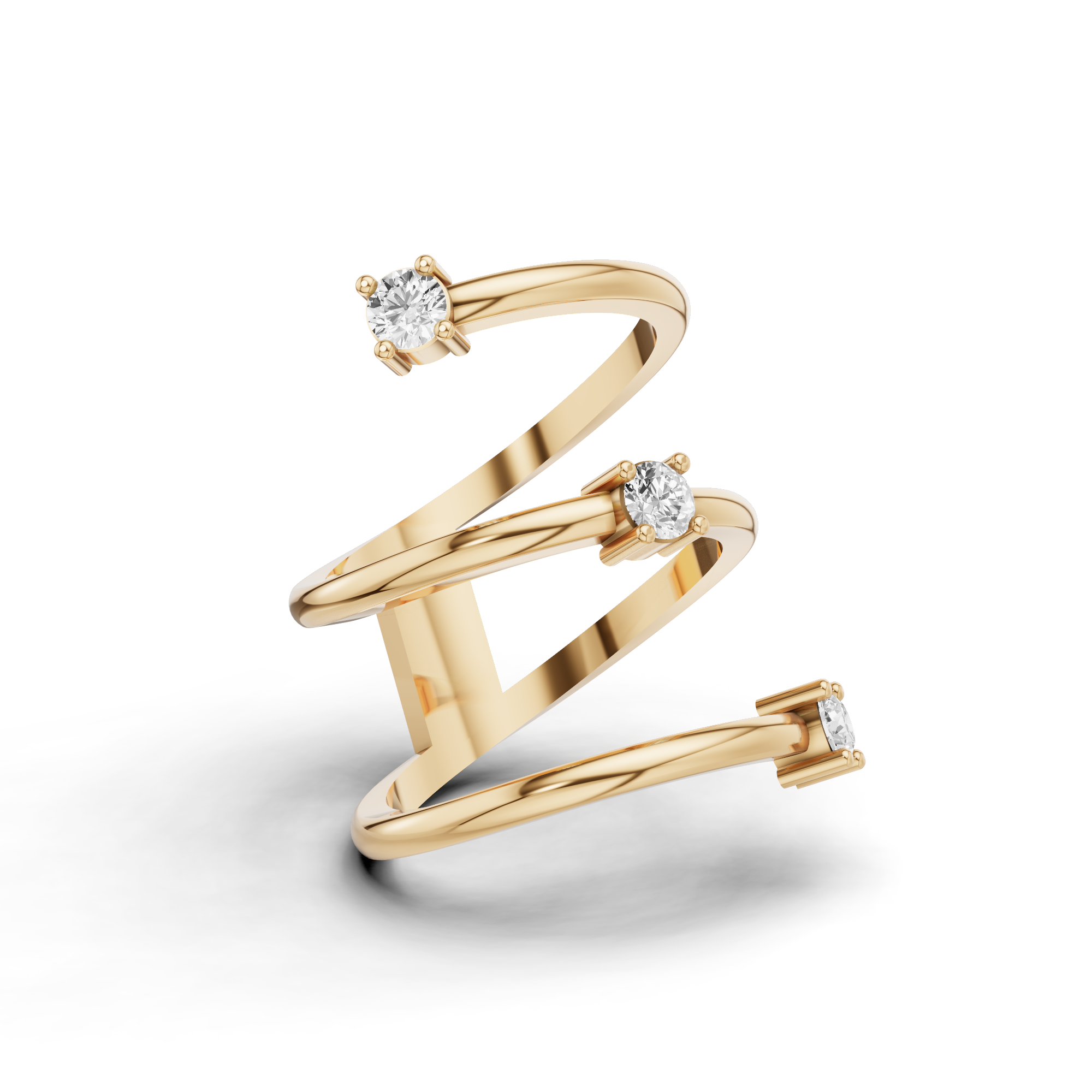 Trio Coil Dress Ring