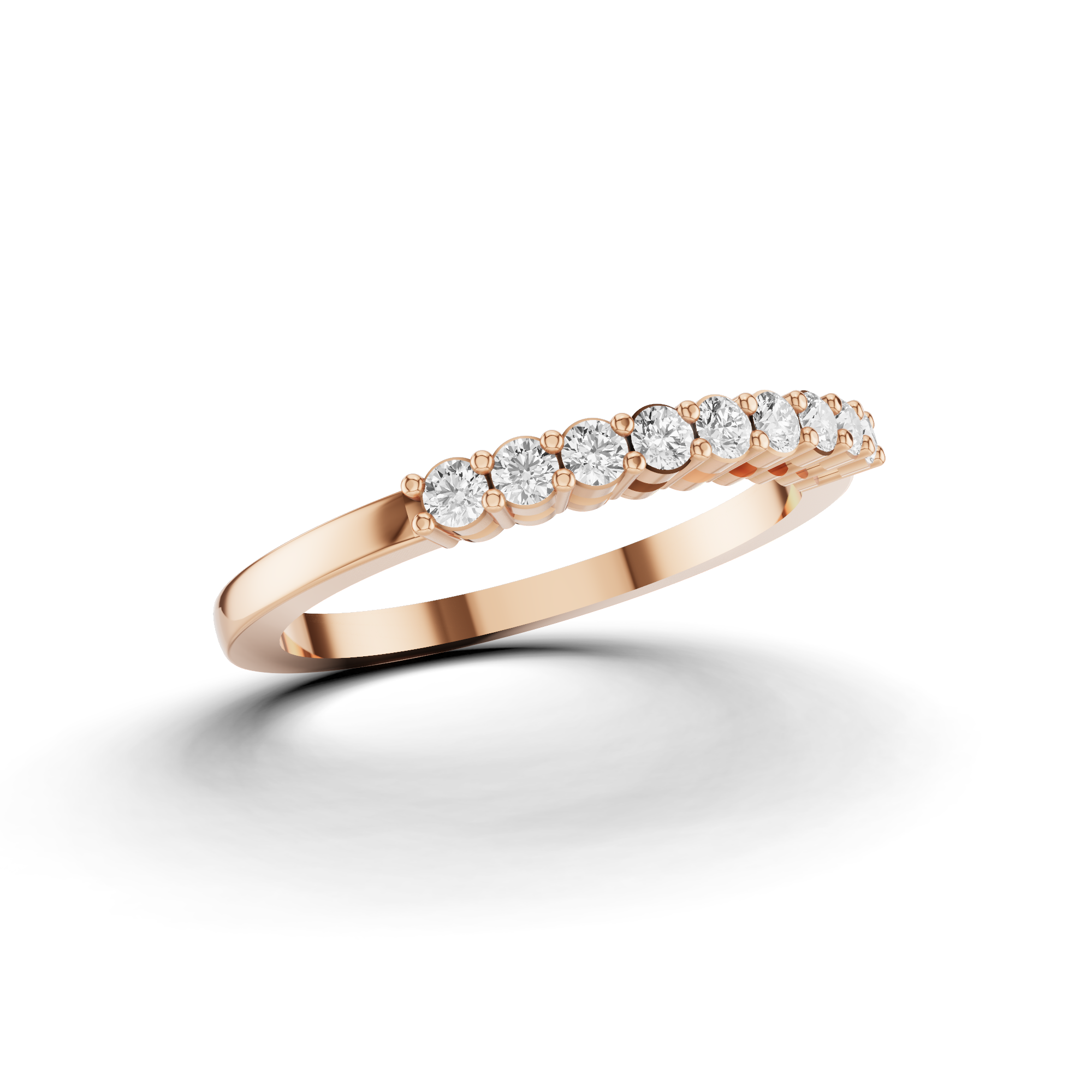 9 Stone Wedding Band
