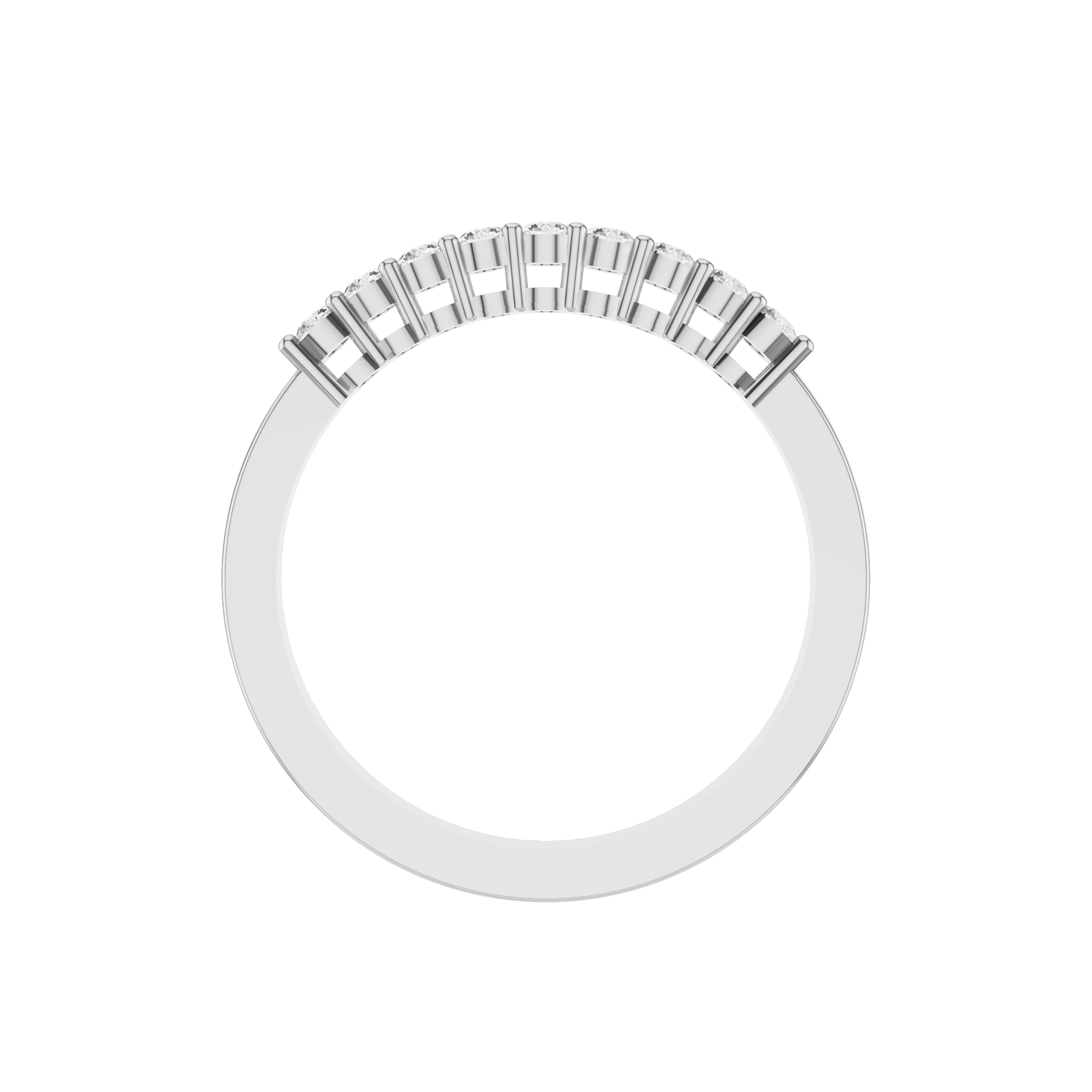 9 Stone Wedding Band