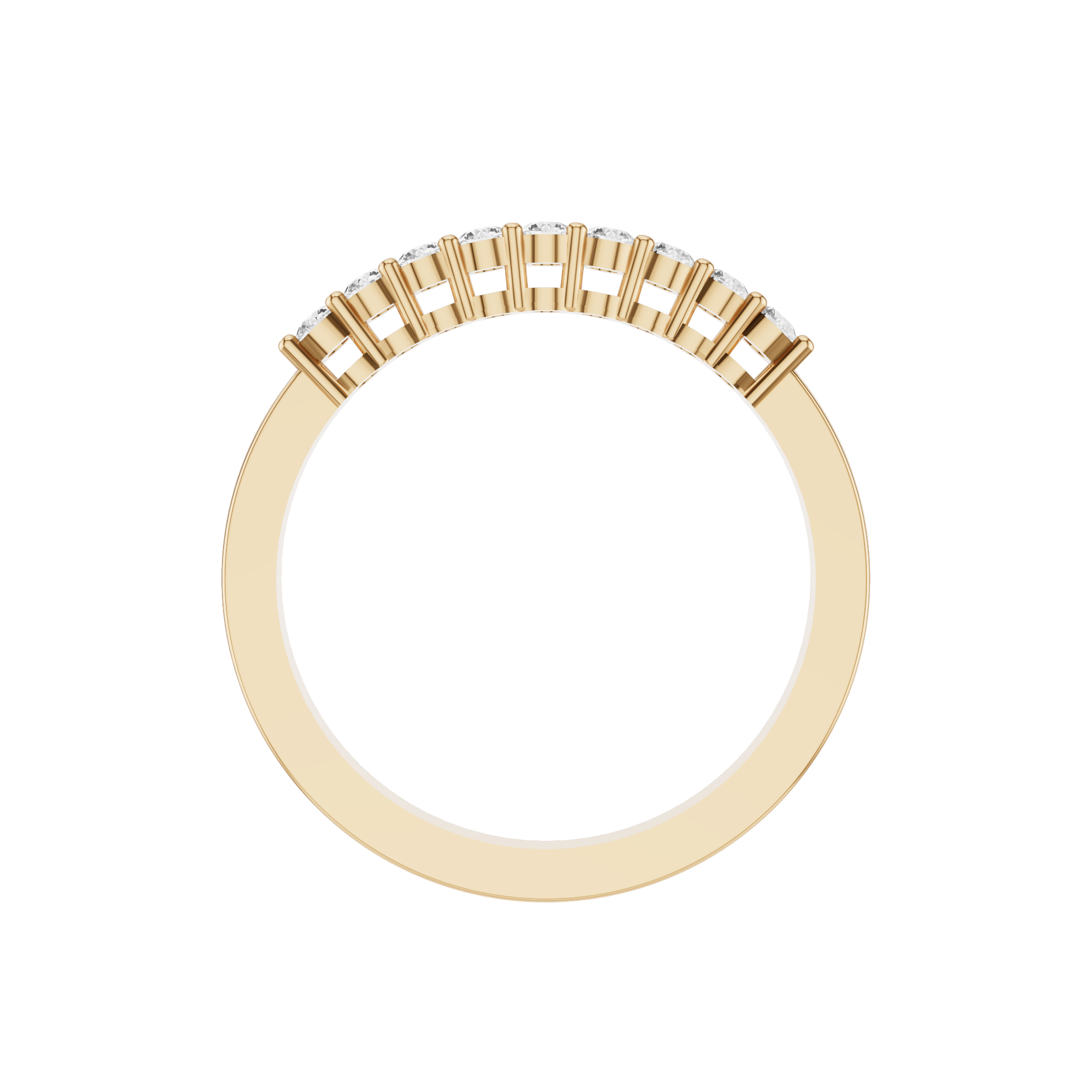 9 Stone Wedding Band