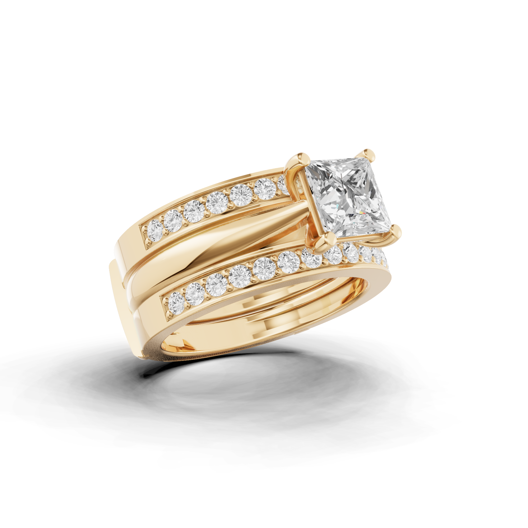 Princess Bridal Ring Set
