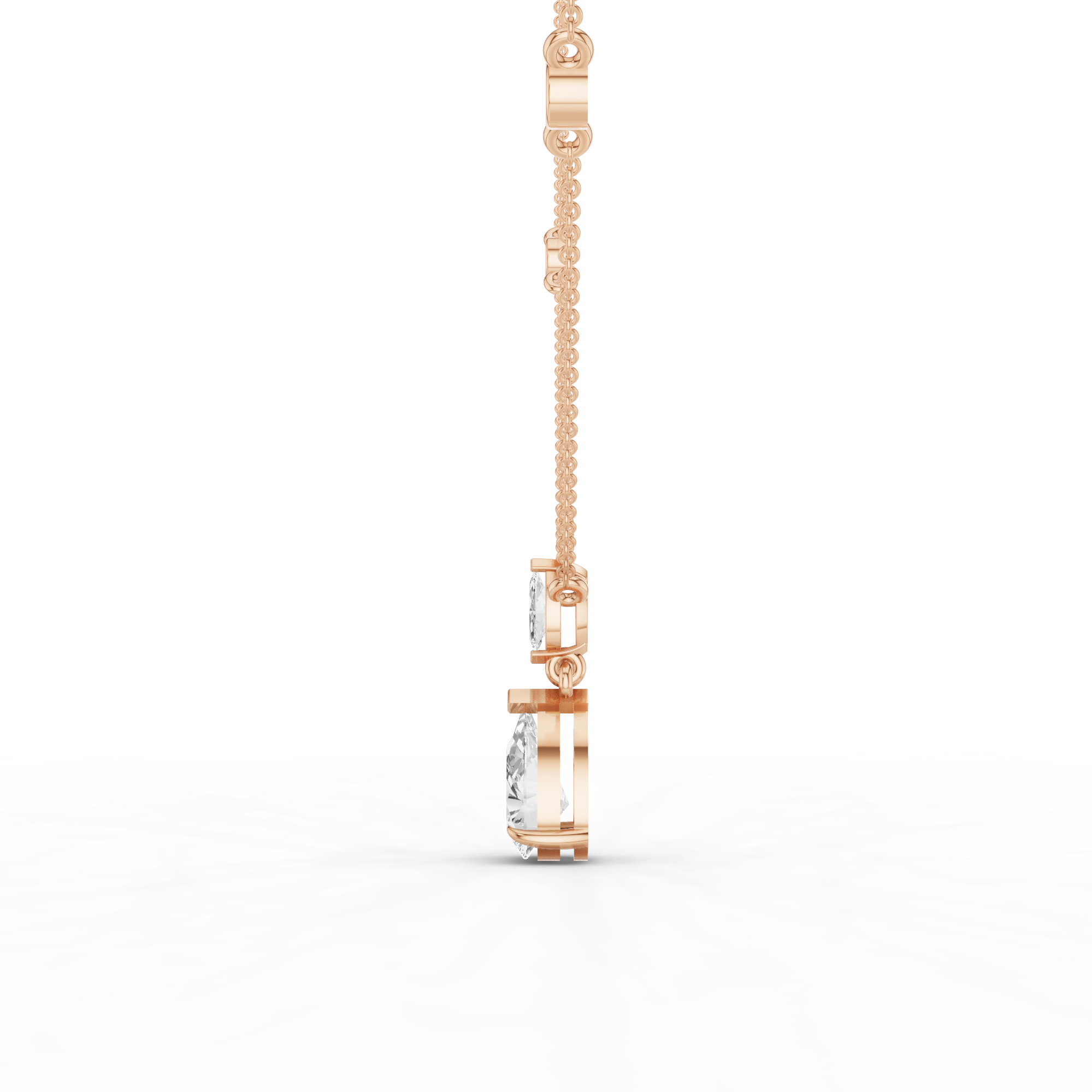 Pear Drop Necklace 3.5 CT