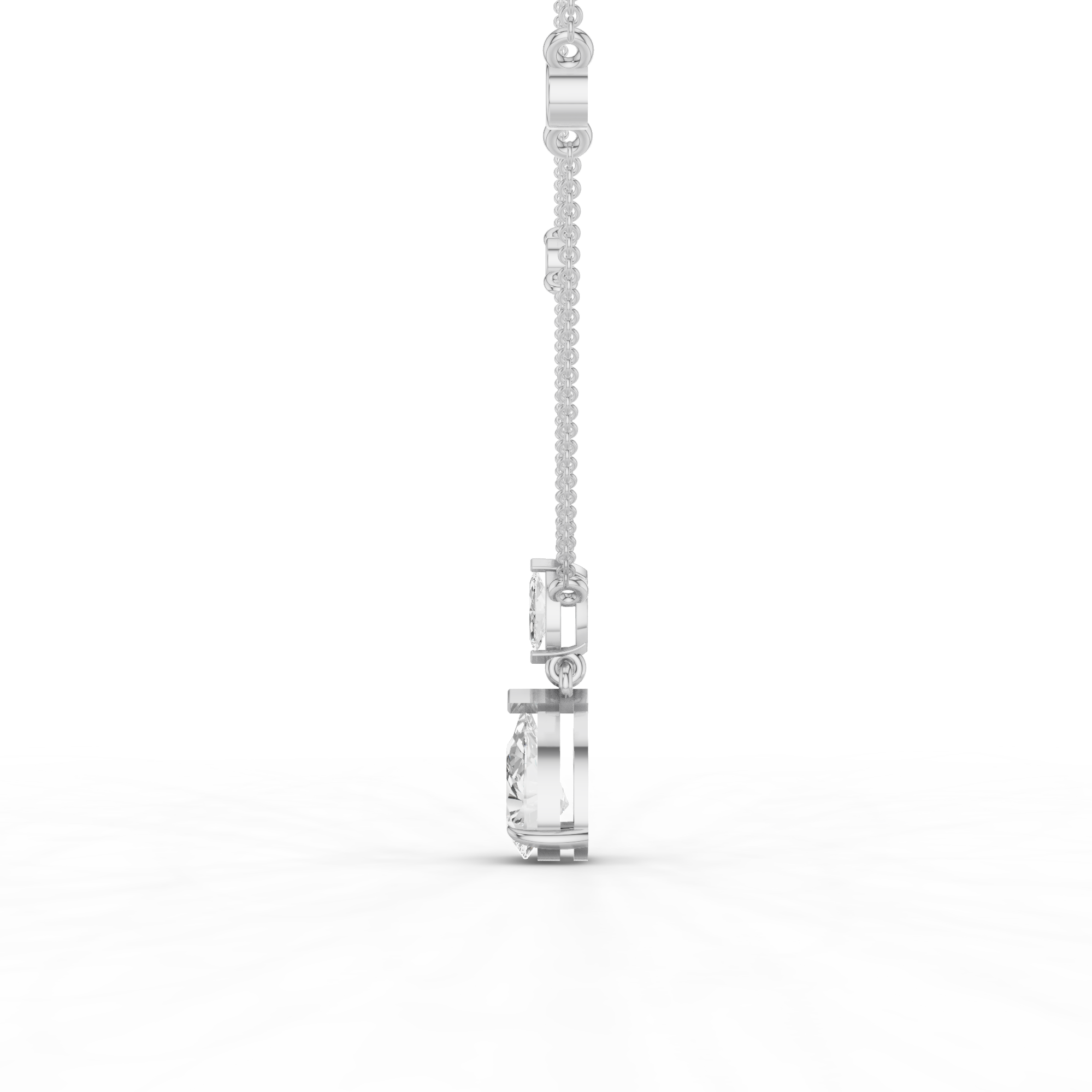 Pear Drop Necklace 3.5 CT