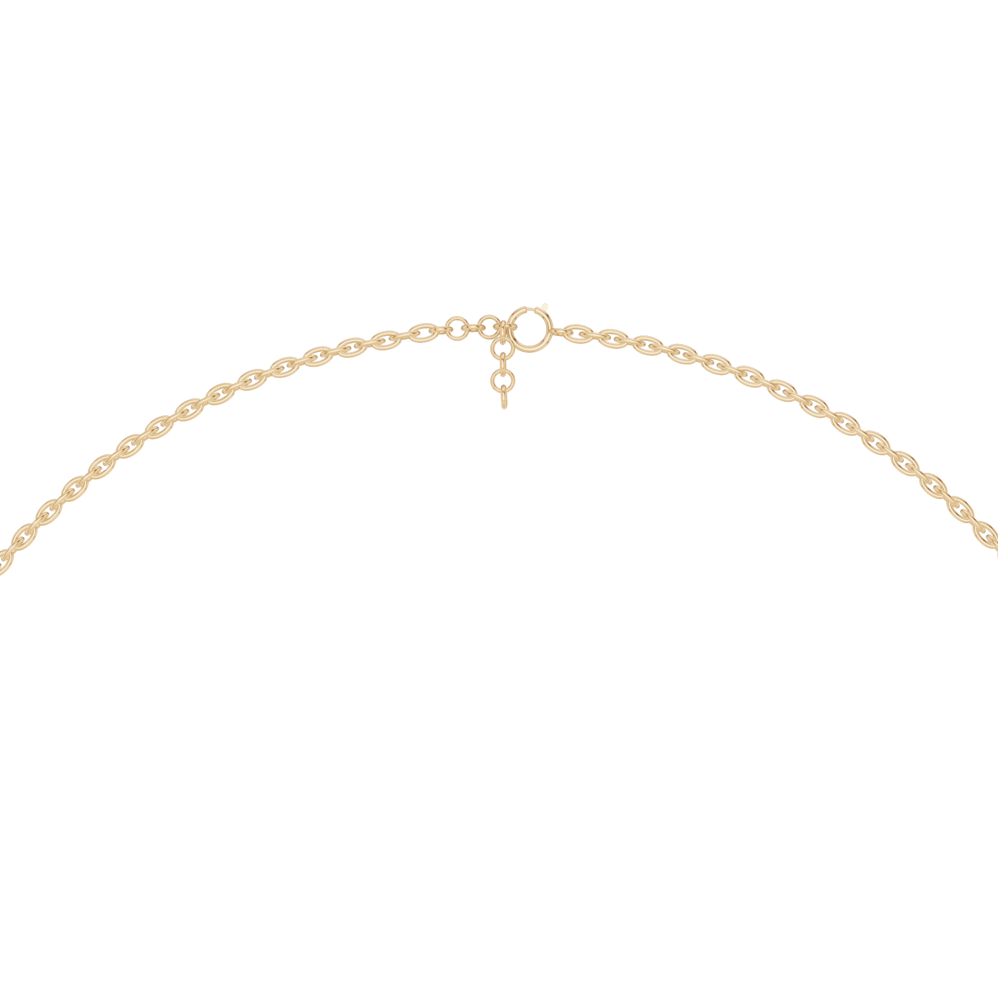 Solitaire Oval Necklace 2 CT