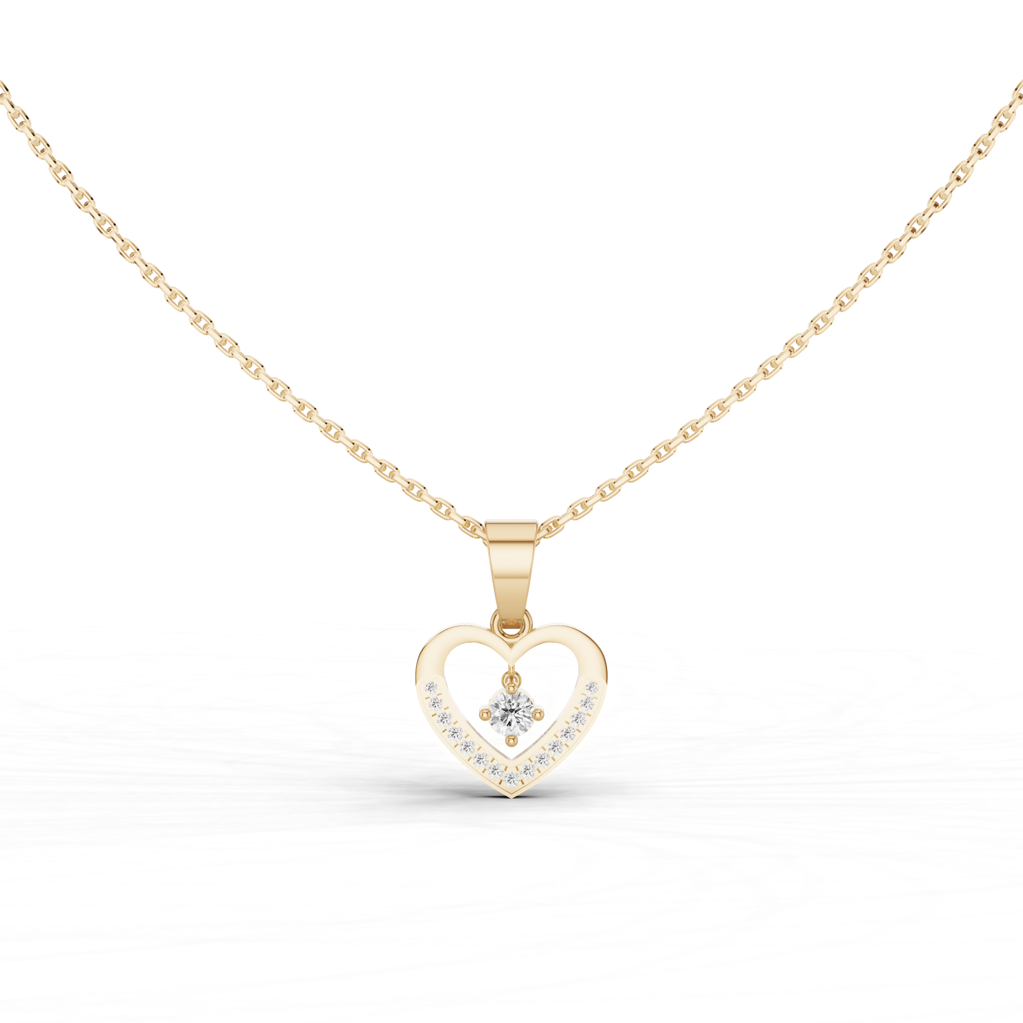 Dangling Heart Necklace