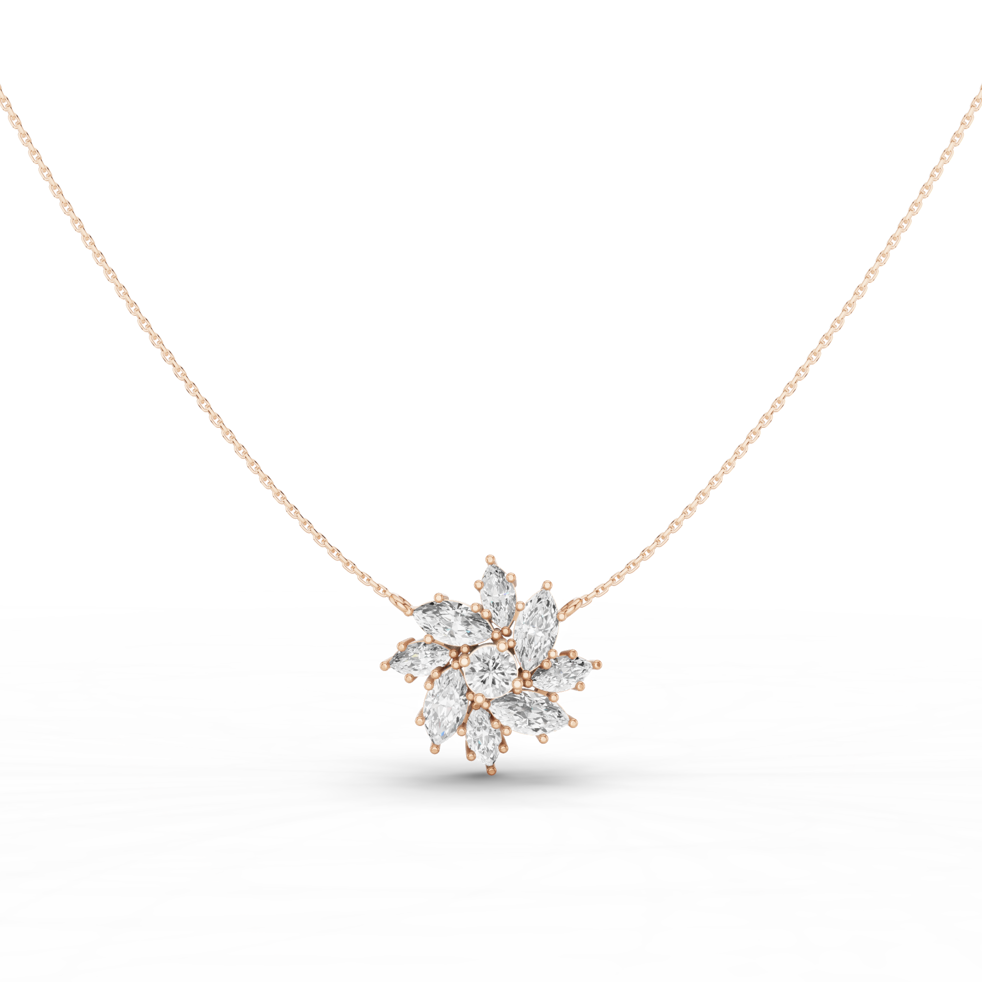 Cluster Floral Necklace