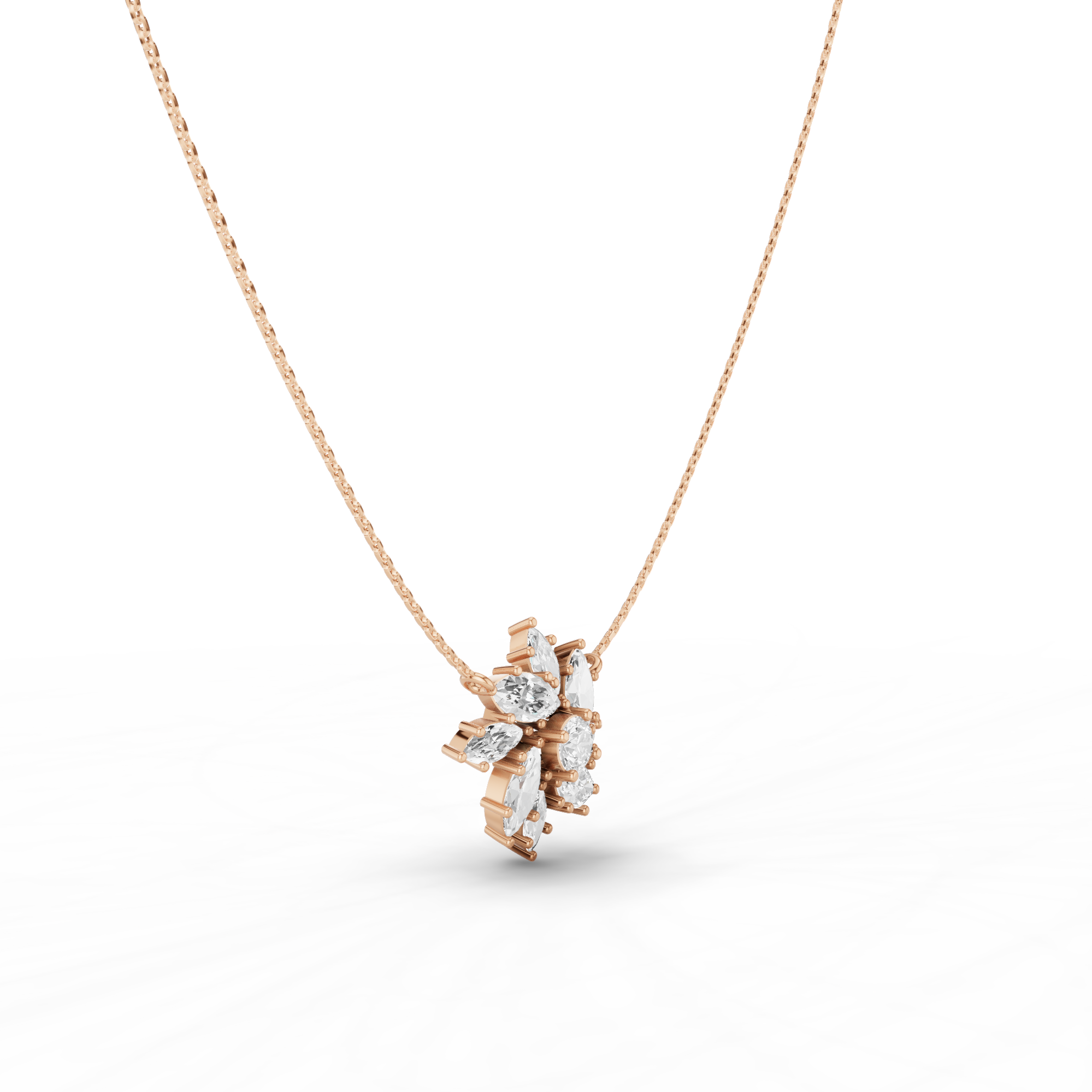 Cluster Floral Necklace