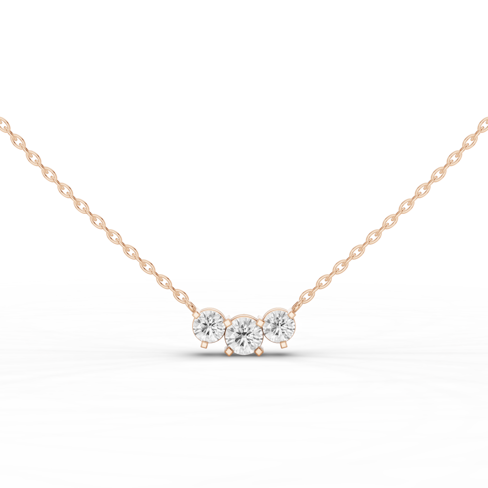 Triplet Necklace 0.9 CT