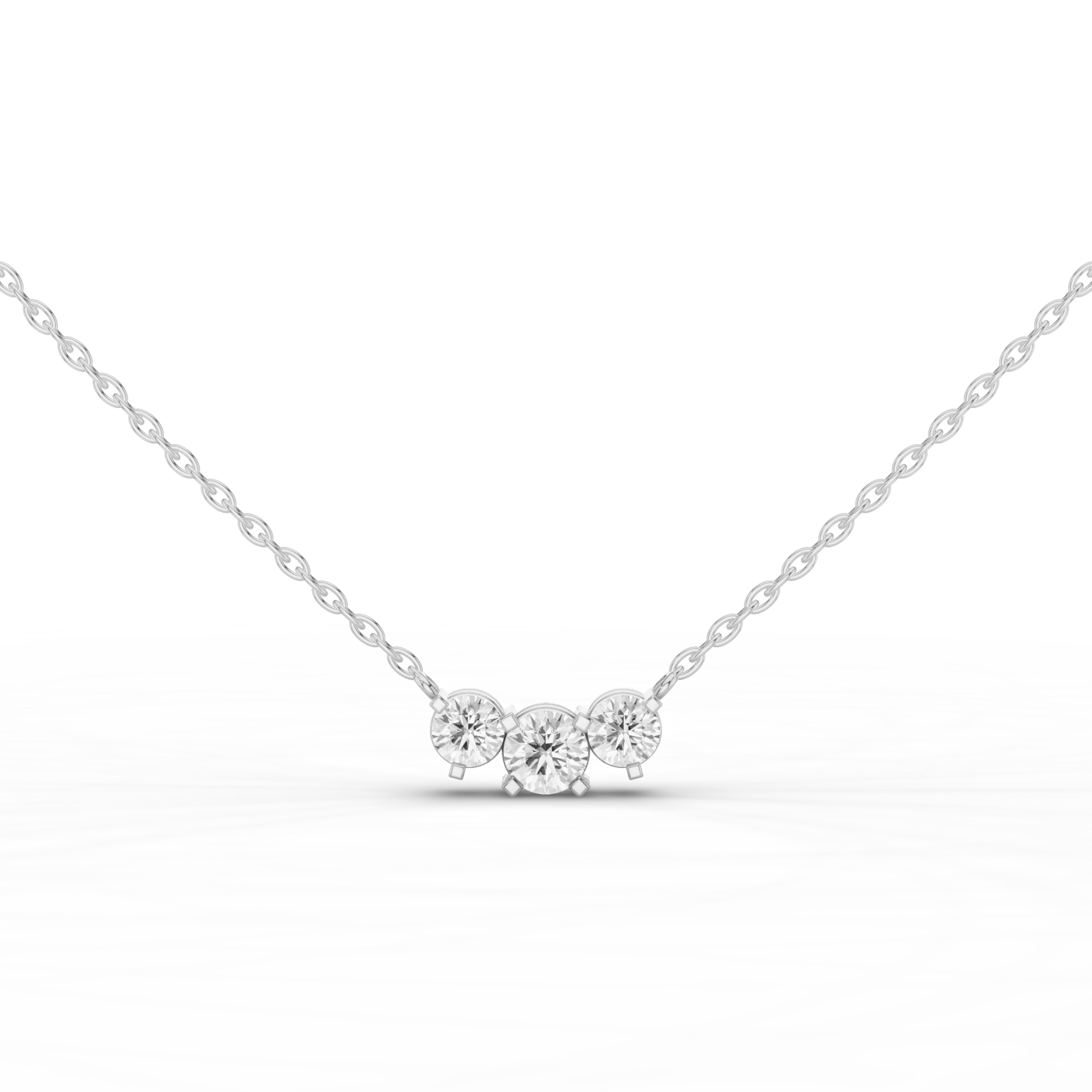 Triplet Necklace 0.9 CT