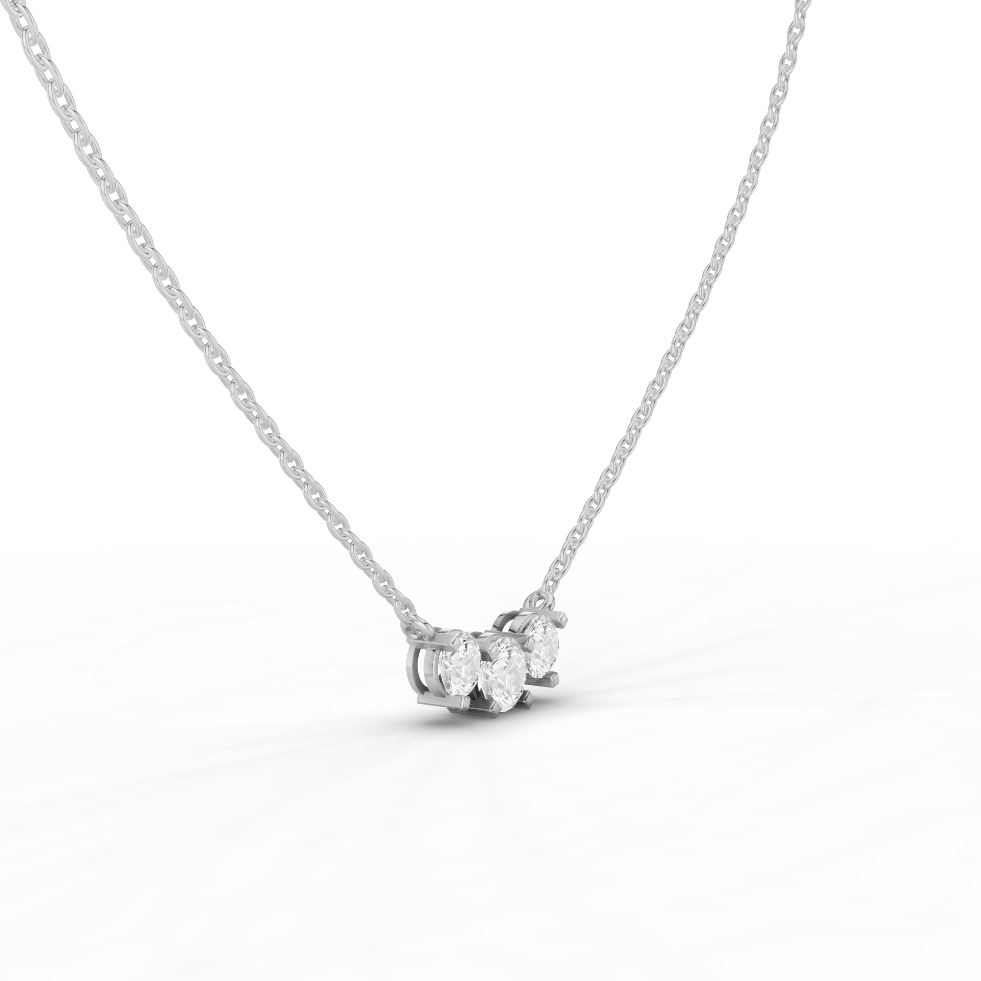 Triplet Necklace 0.9 CT