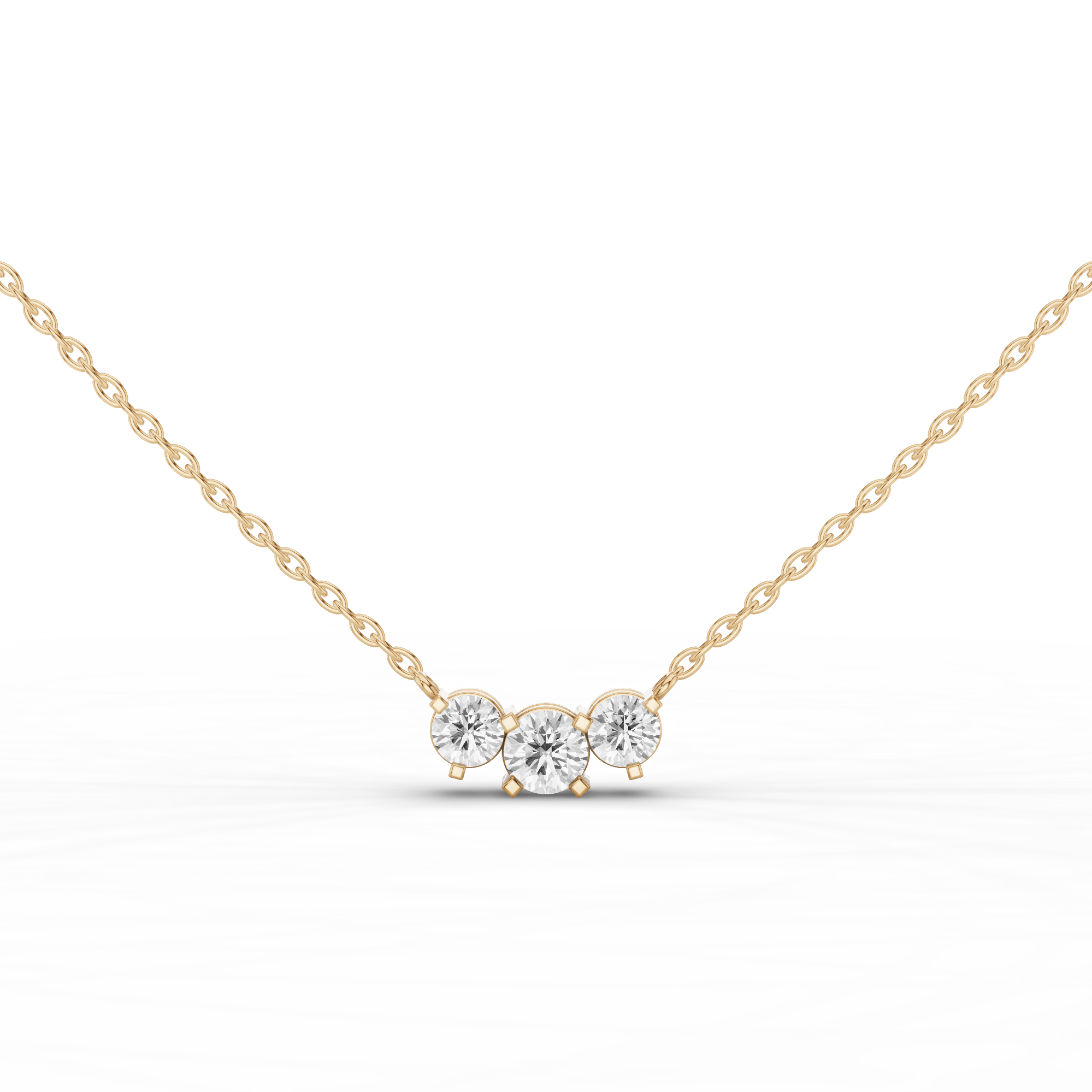 Triplet Necklace 0.9 CT