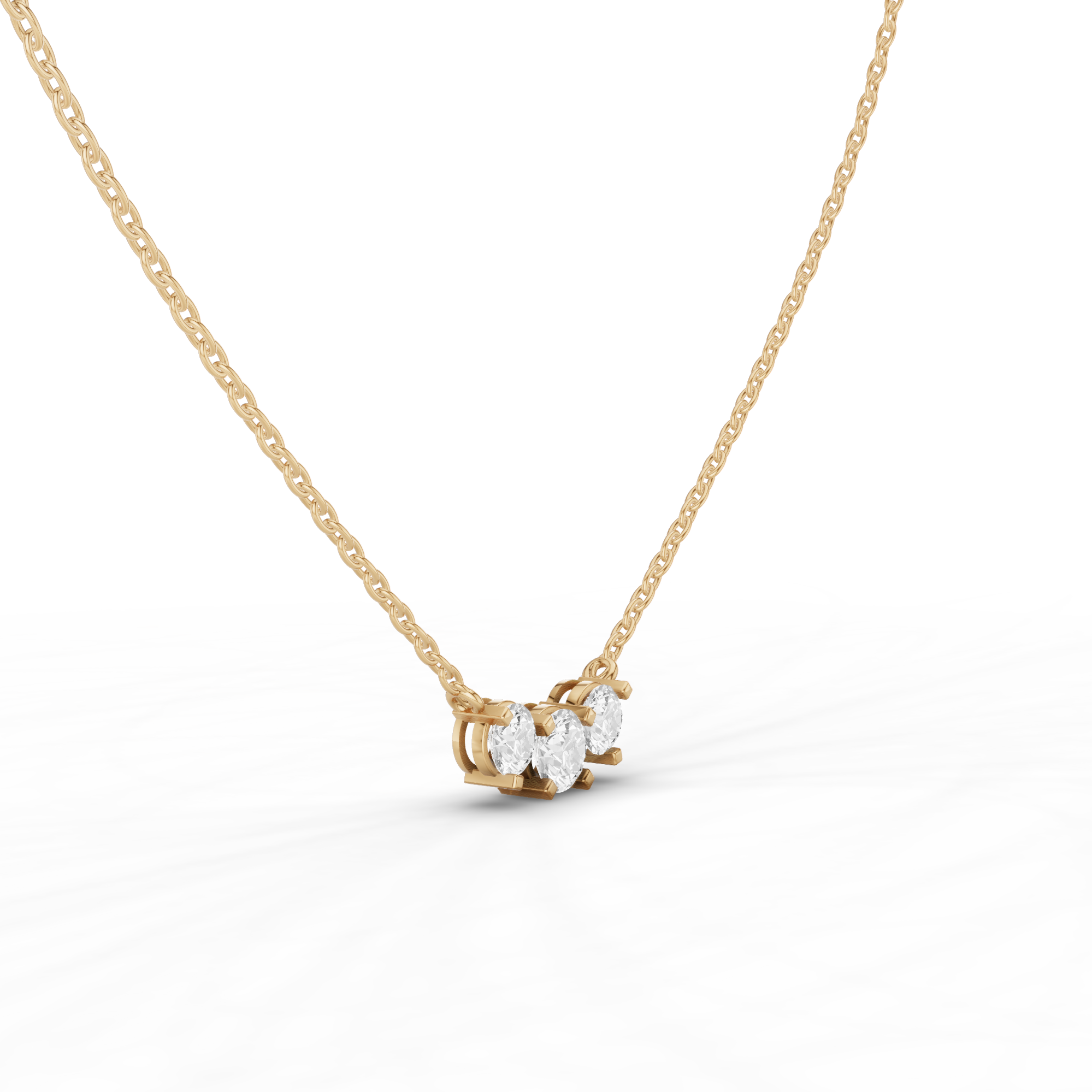 Triplet Necklace 0.9 CT