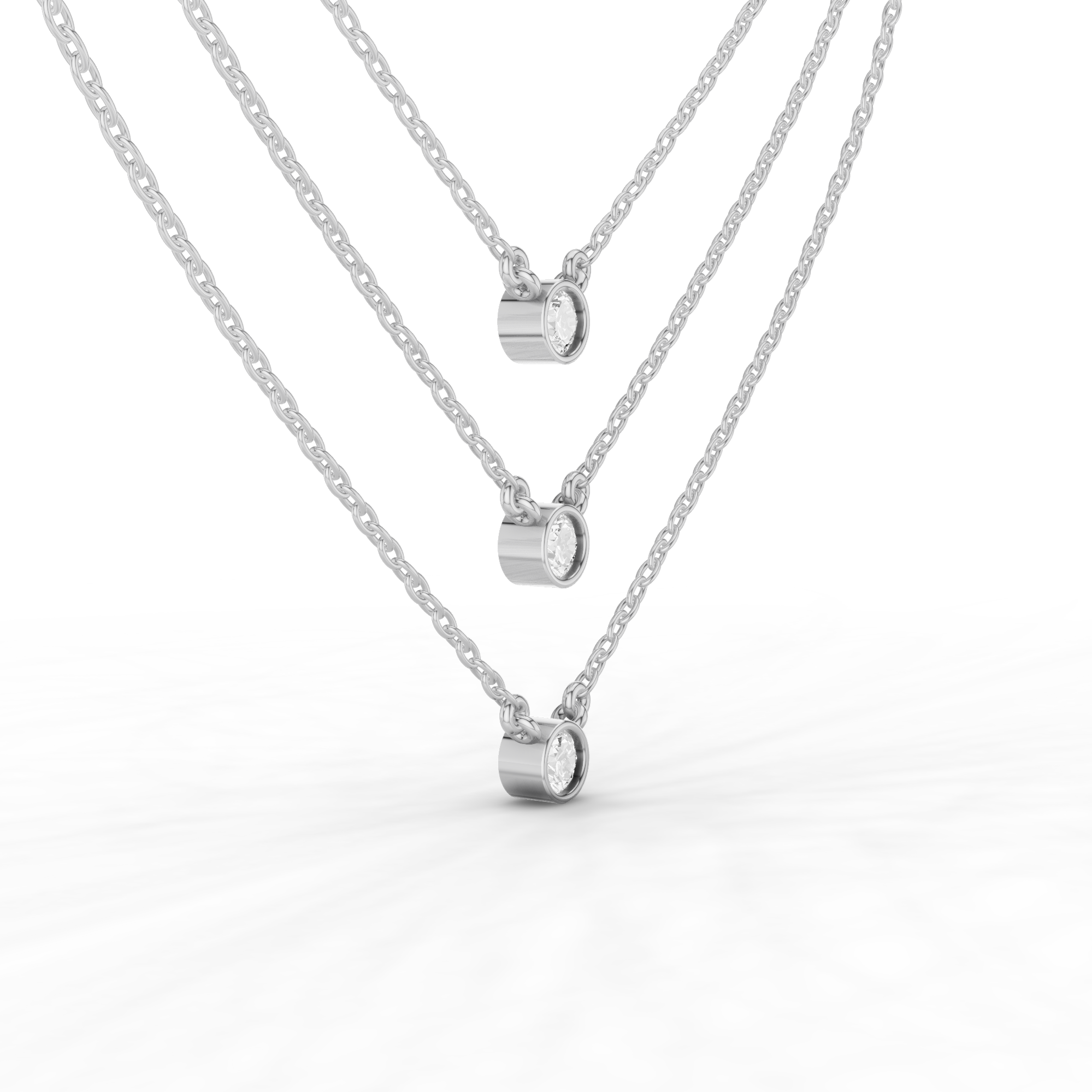 Stacked Round Necklace