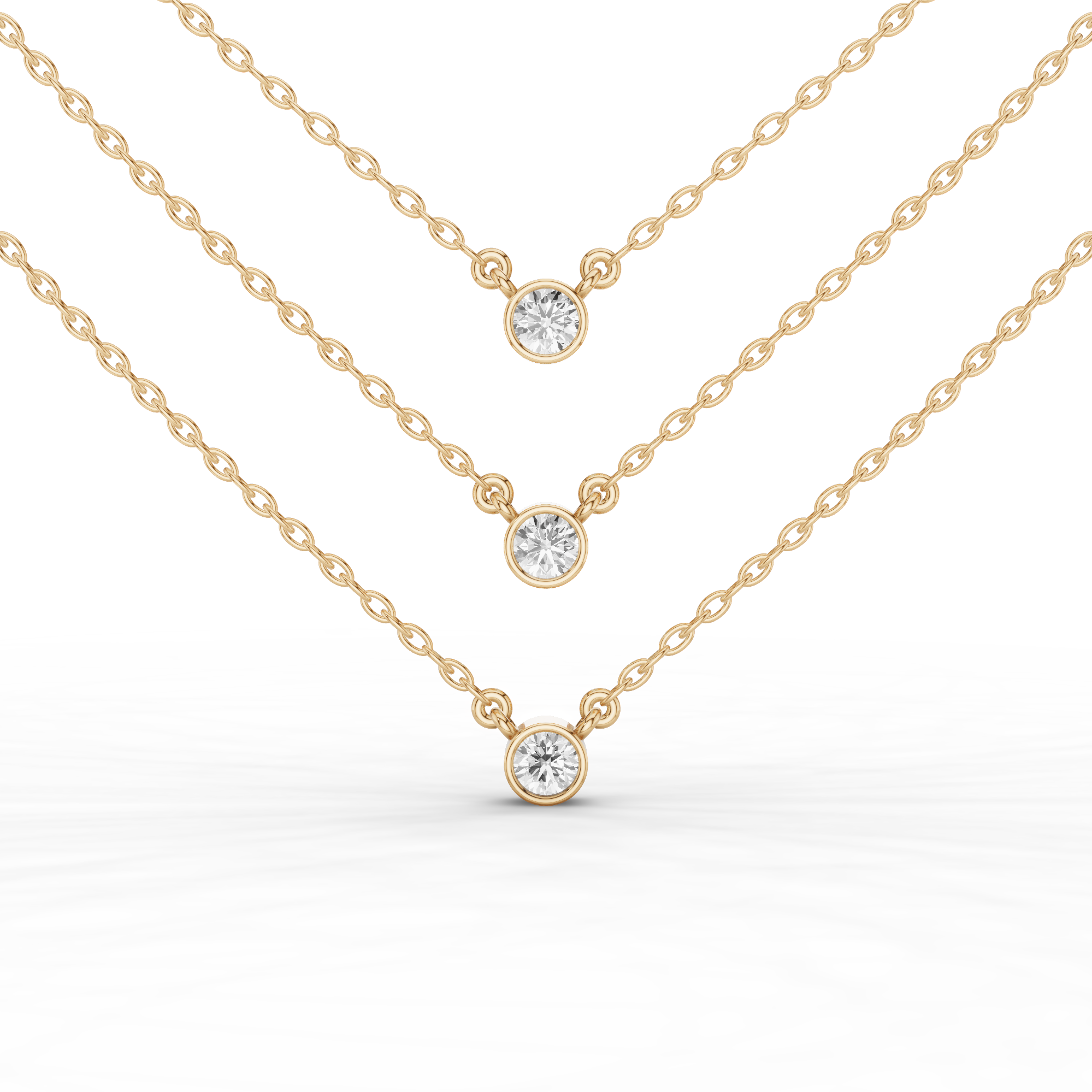 Stacked Round Necklace