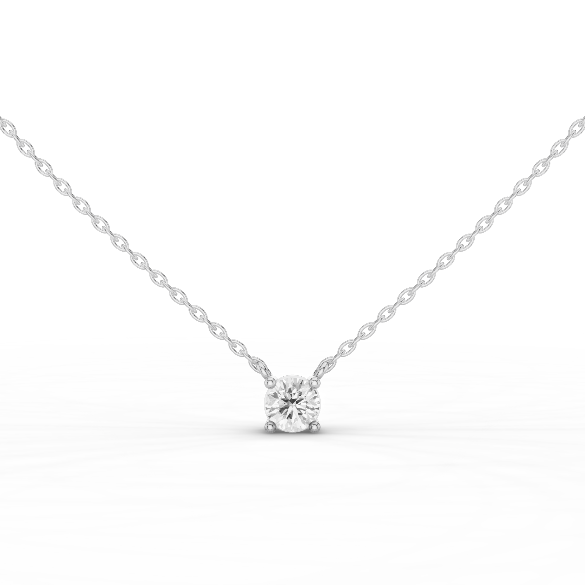 Solitaire Oval Necklace