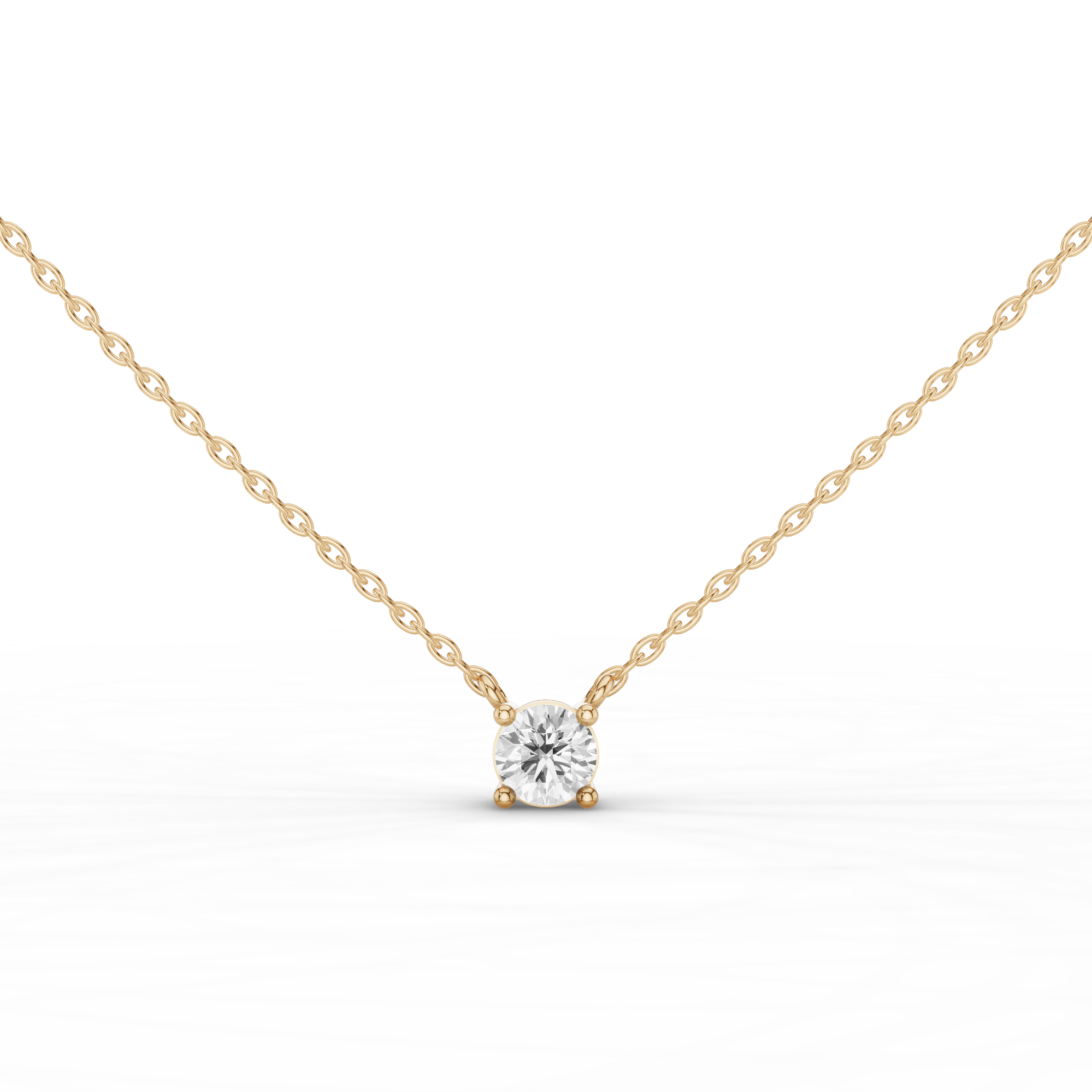 Solitaire Oval Necklace
