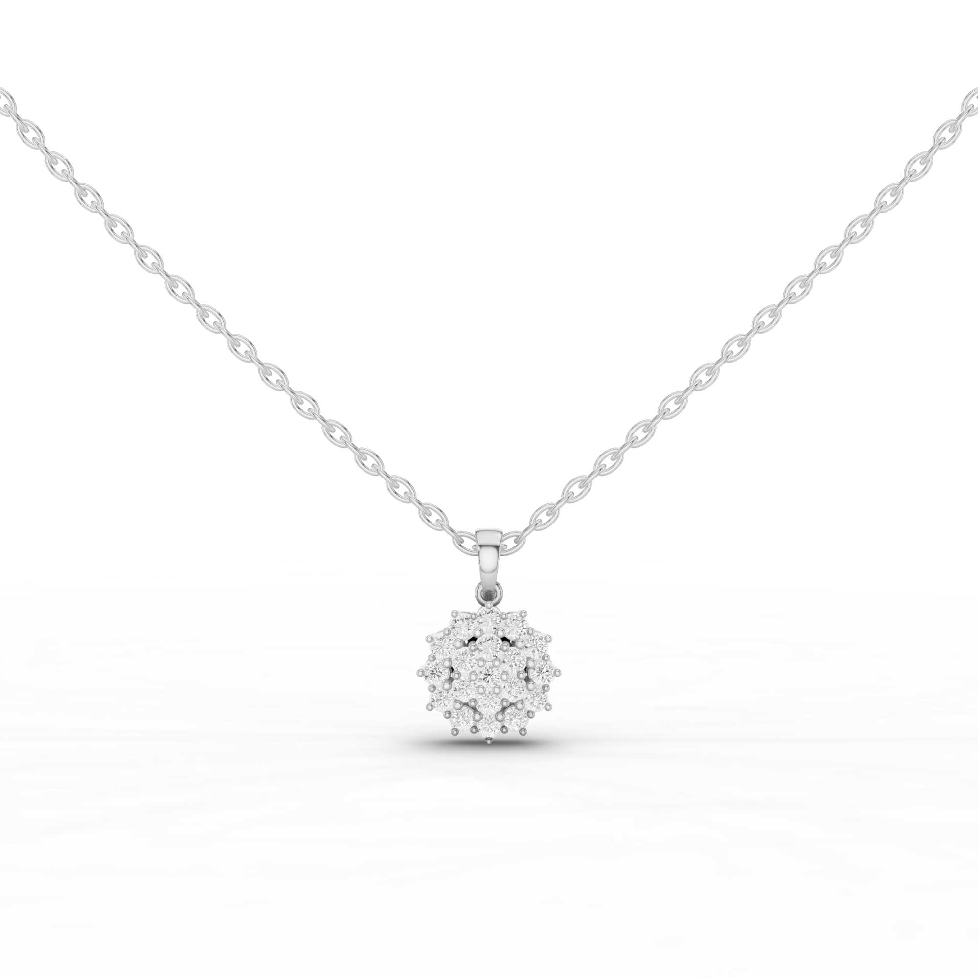 Cluster Pendant Necklace