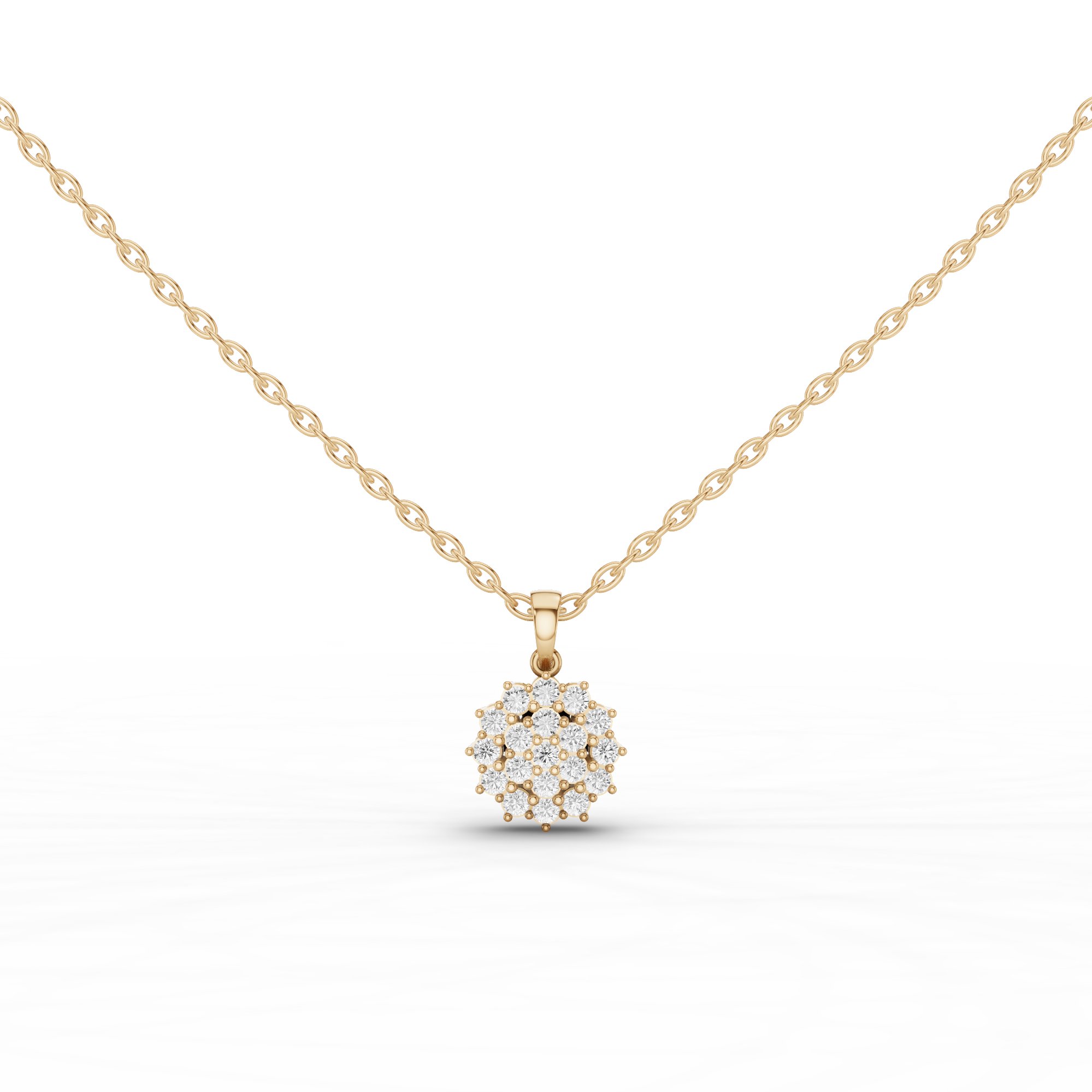 Cluster Pendant Necklace