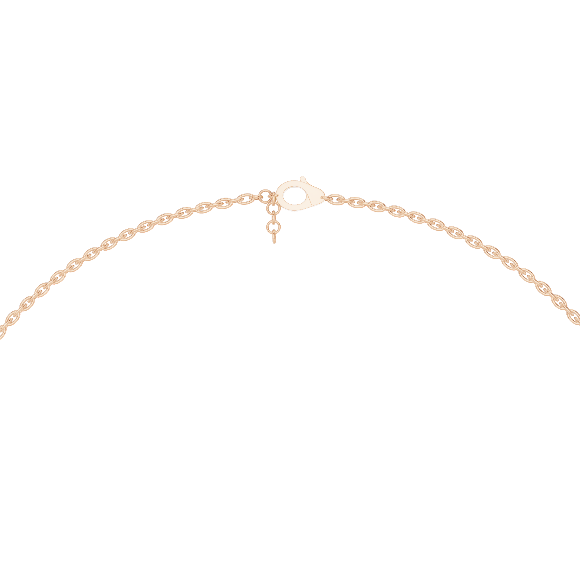 Bezel Set Heart Necklace