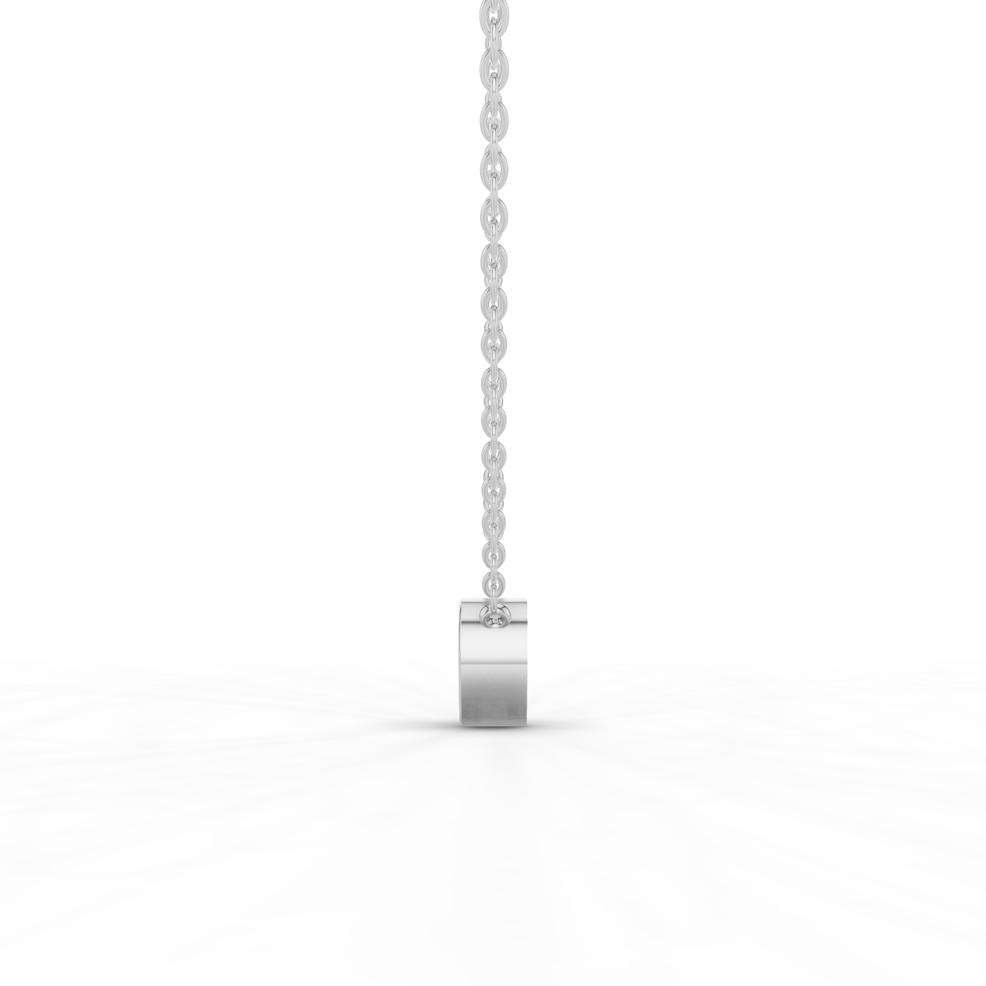 Bezel Set Heart Necklace
