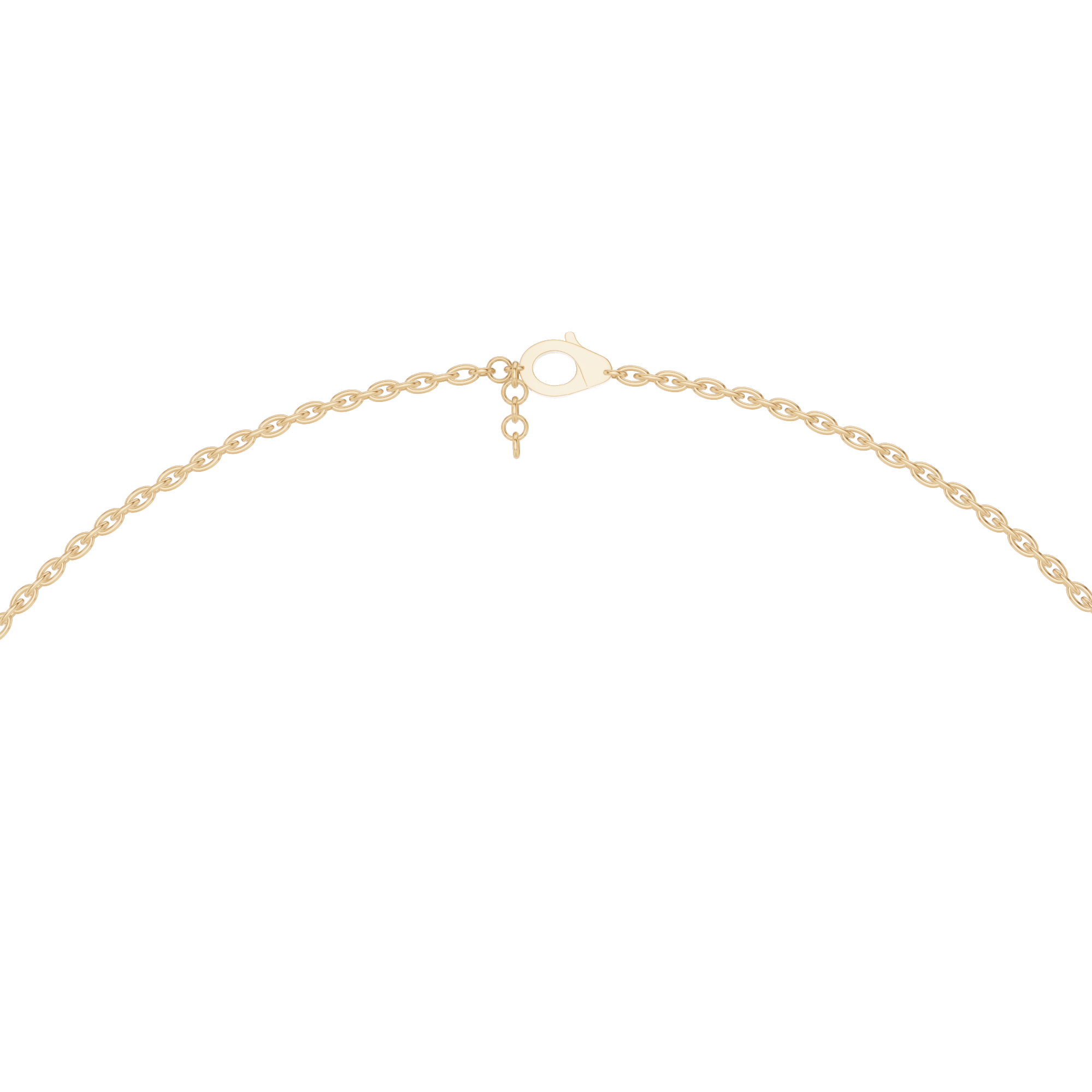Bezel Set Heart Necklace