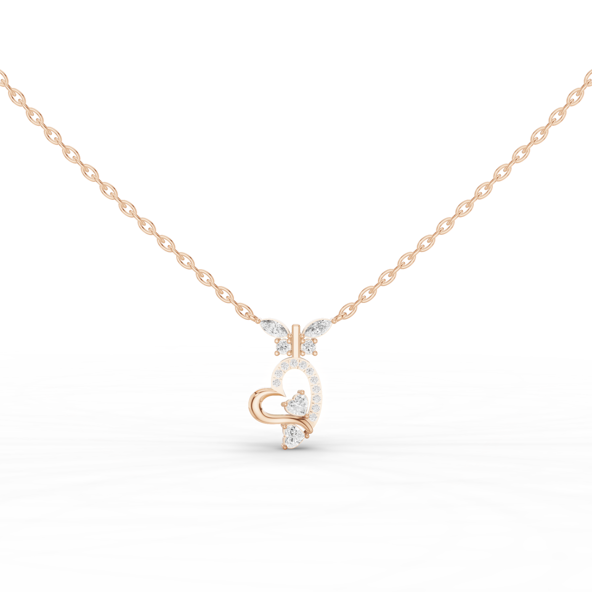Embellished Heart Necklace